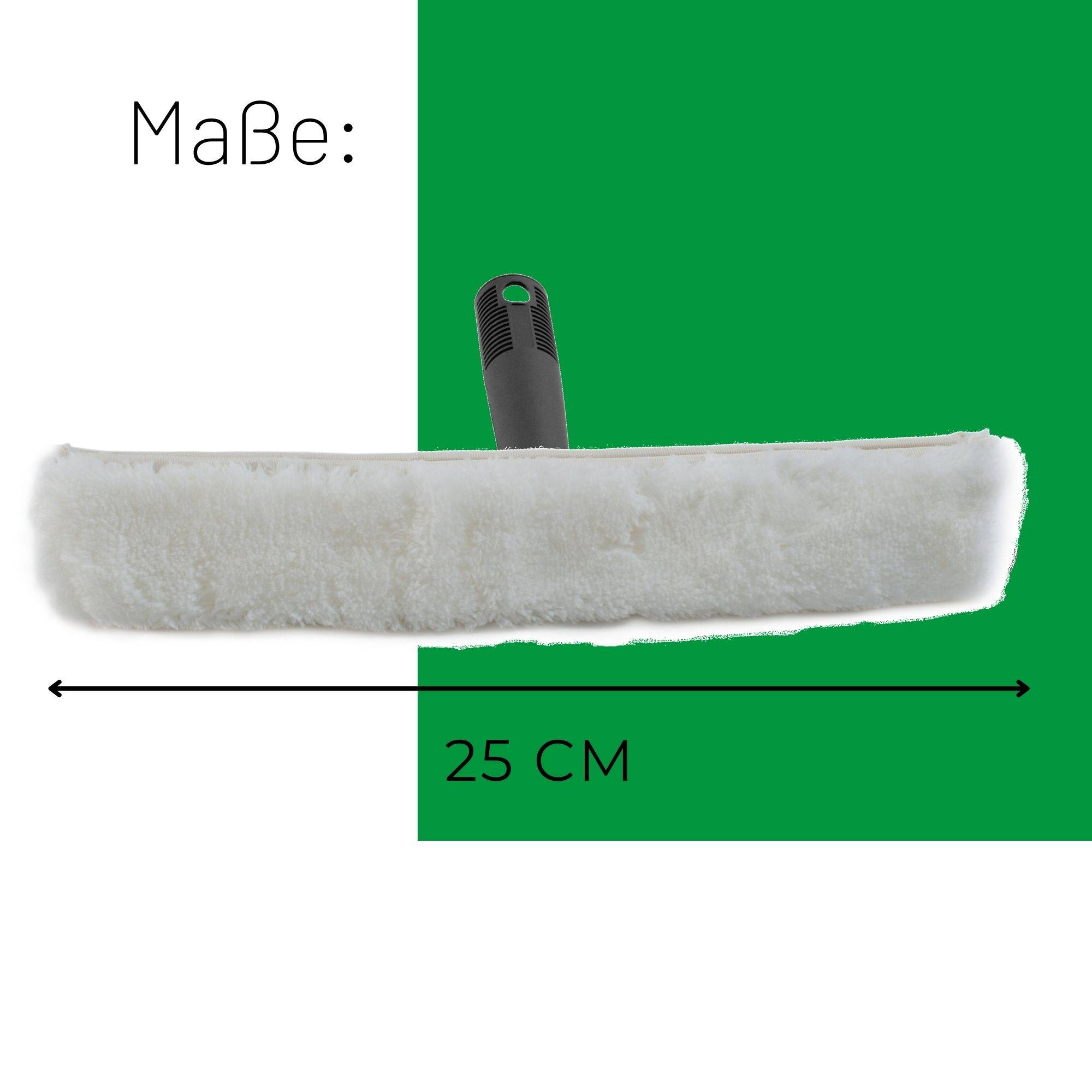 Novaliv 2x Fensterwischer 25 cm Einwascher aus Vlies Einschäumer zum Fensterputzen Fensterwischer Fensterreiniger Fenstereinwäscher Fensterreinigung