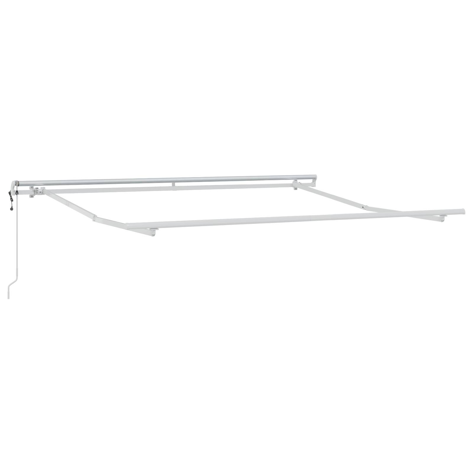 vidaXL automatische einziehbare Markise Grün und Weiß 350x250 cm