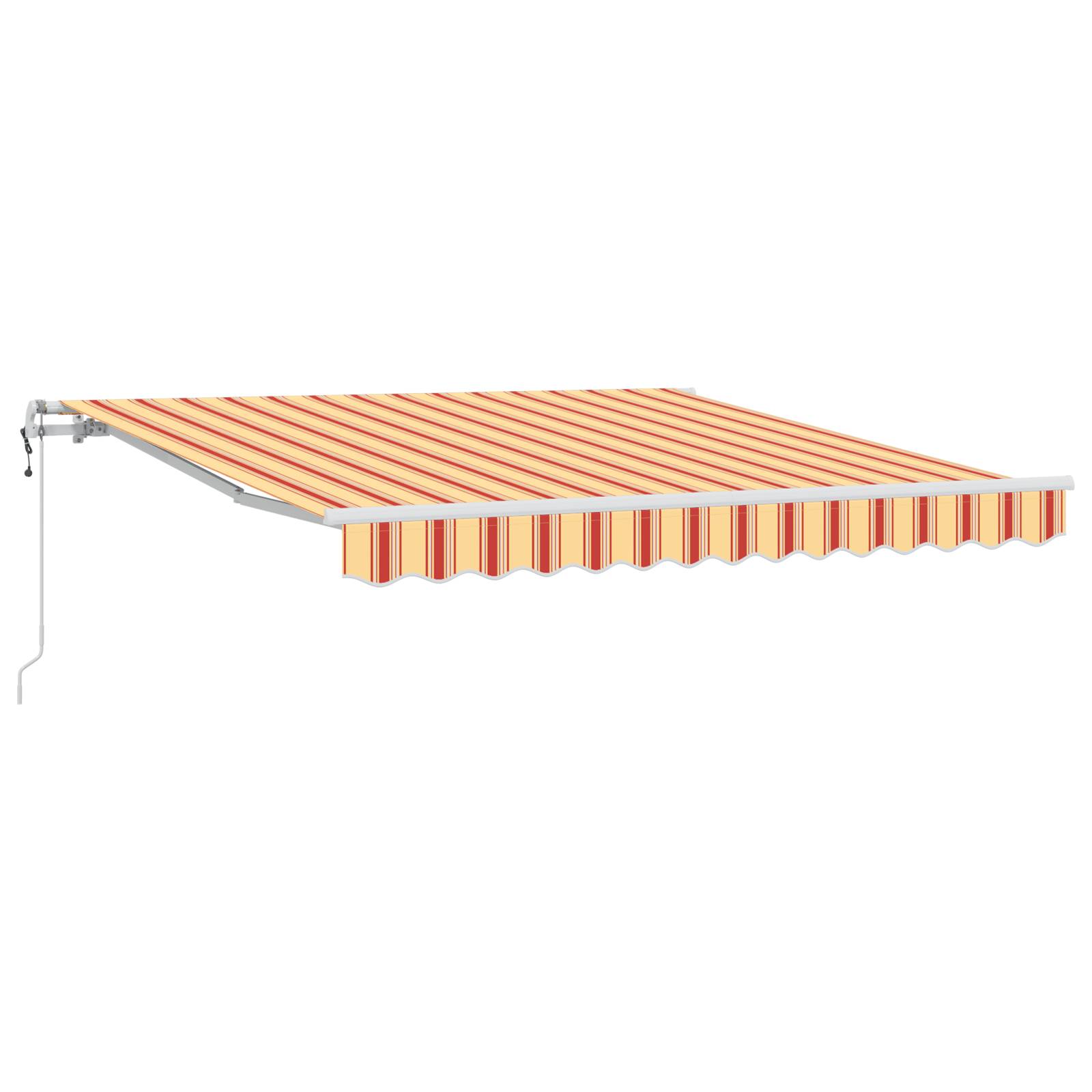 vidaXL Automatische Einziehbare Markise in Gelb und Orange 300x250 cm