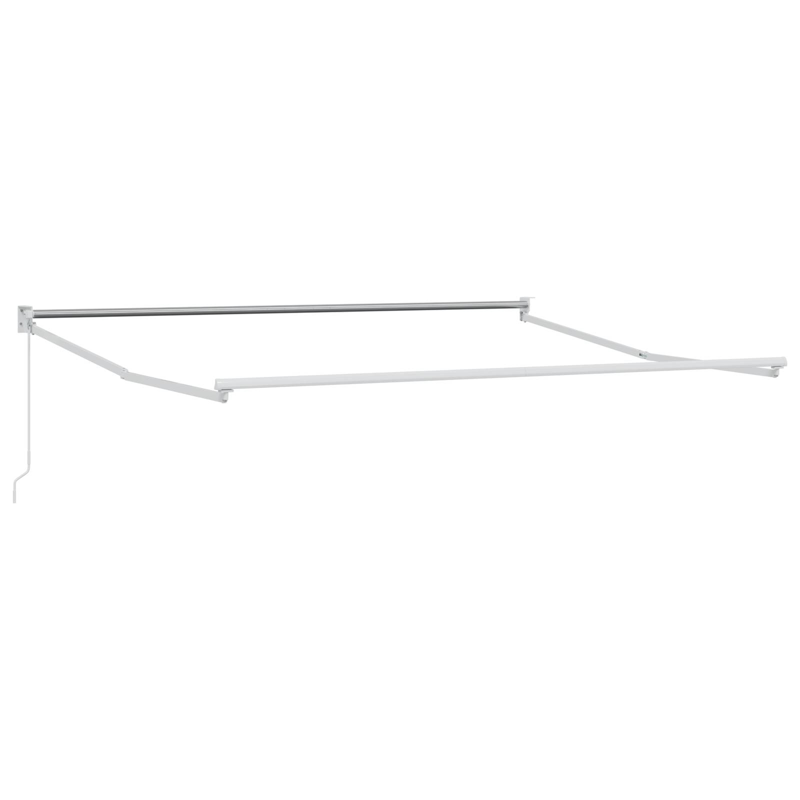 vidaXL manuelle einziehbare Markise mit gestreiften Multicolor 350x250 cm