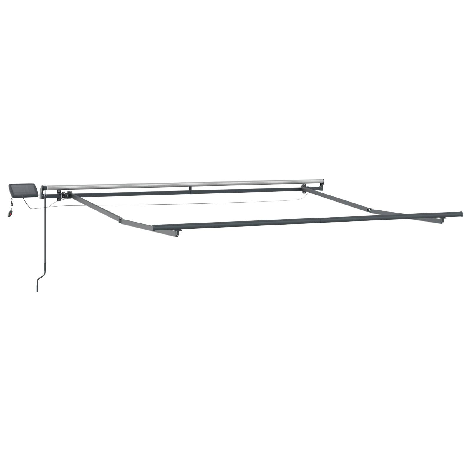 vidaXL Manuelle einziehbare Markise mit LED in mehreren Farben 350x250 cm