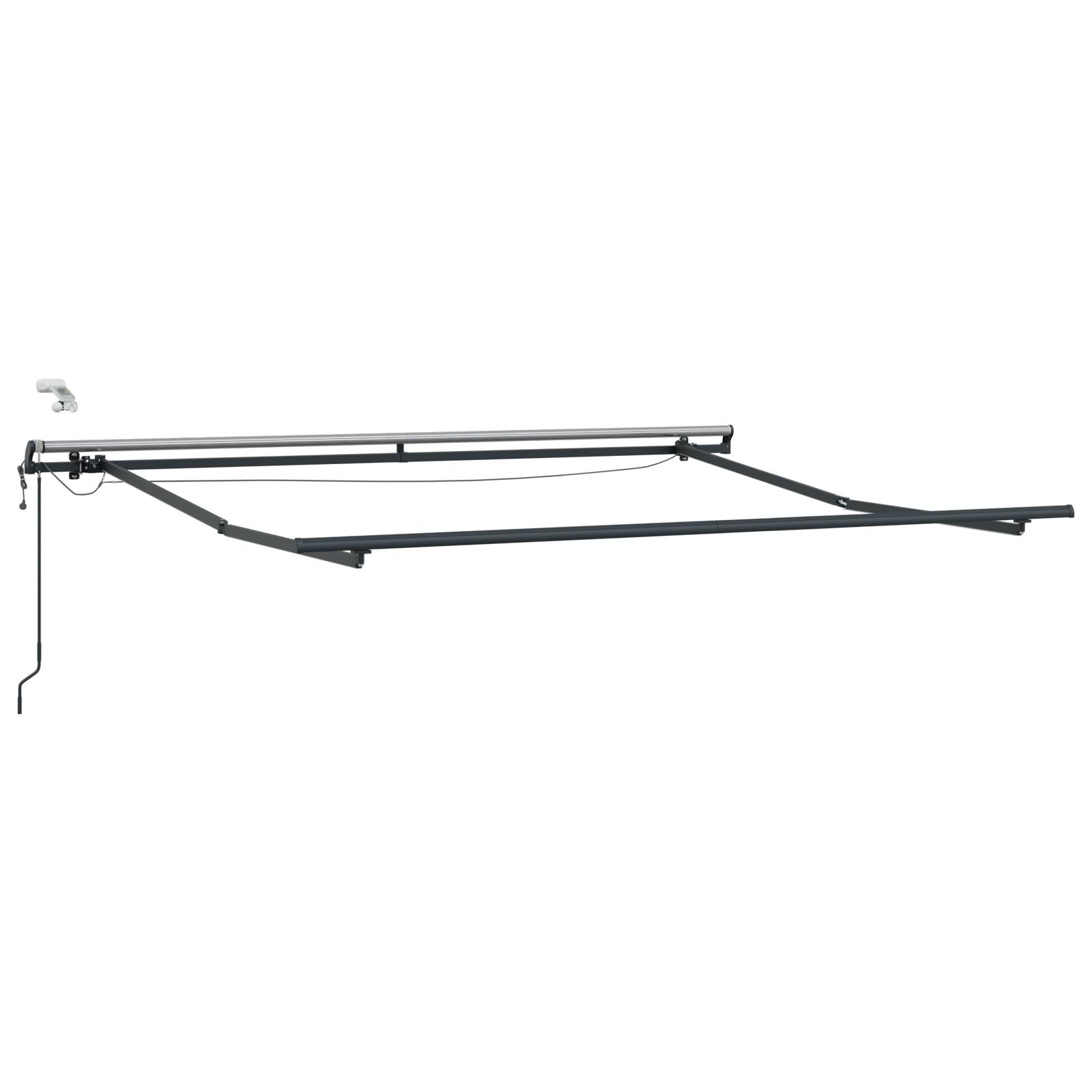 vidaXL Automatische einziehbare Markise mit LED in Gelb und Orange 300x250 cm
