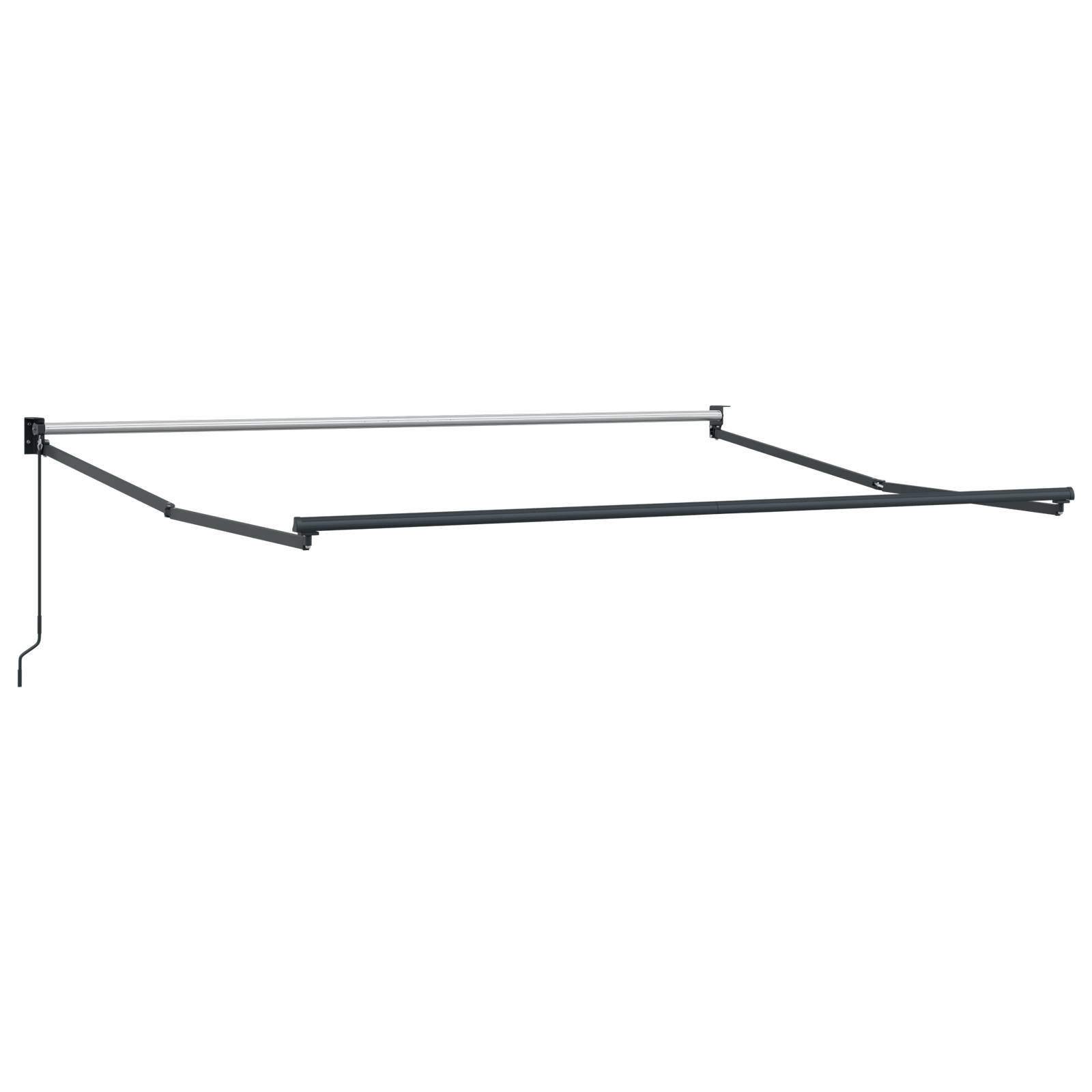 vidaXL Manuelle Einziehbare Markise Weiß 350x250 cm