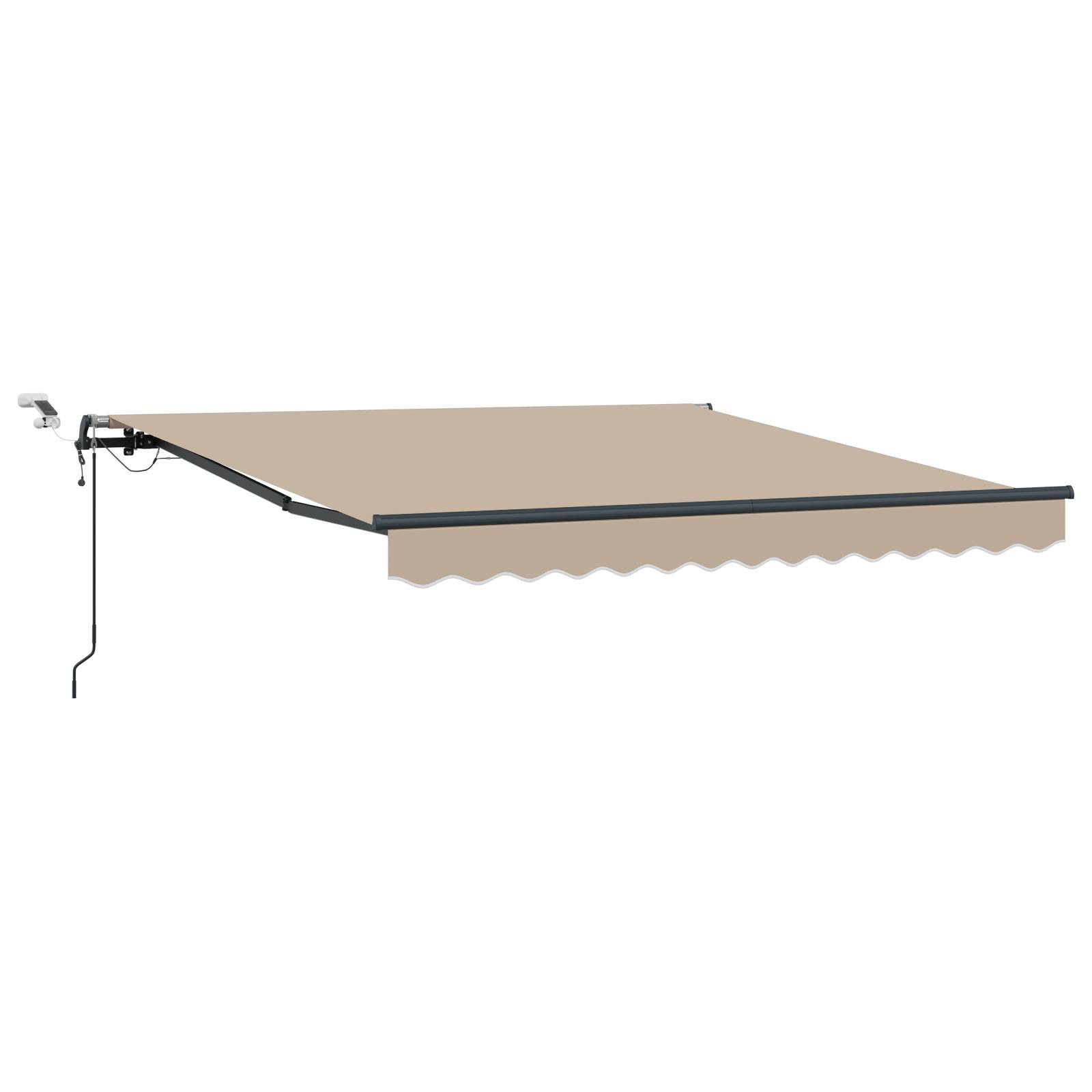 vidaXL Automatische Einziehbare Markise mit LED Beige 300x250 cm