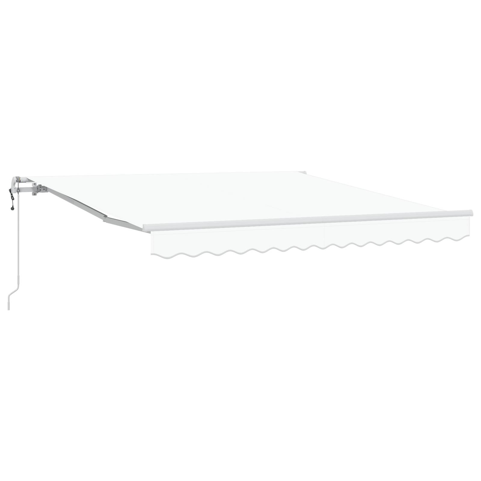 vidaXL Automatische Einziehbare Markise Weiß 300x250 cm