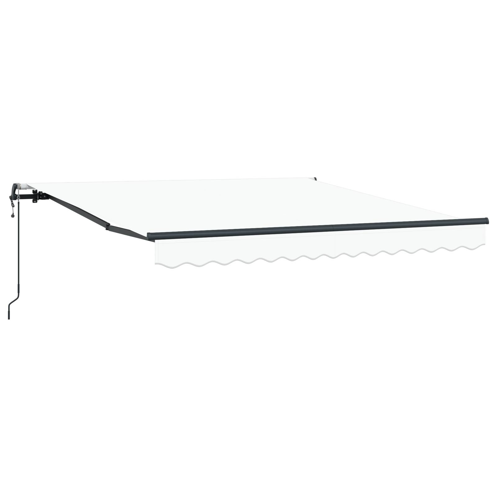 vidaXL Automatische Einziehbare Markise Weiß 300x250 cm