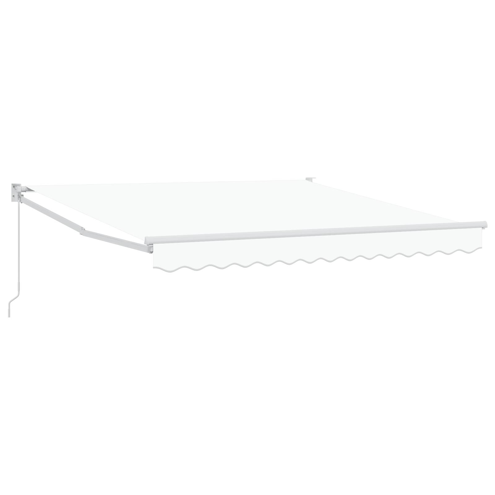 vidaXL Manuelle Einziehbare Markise Weiß 300x250 cm