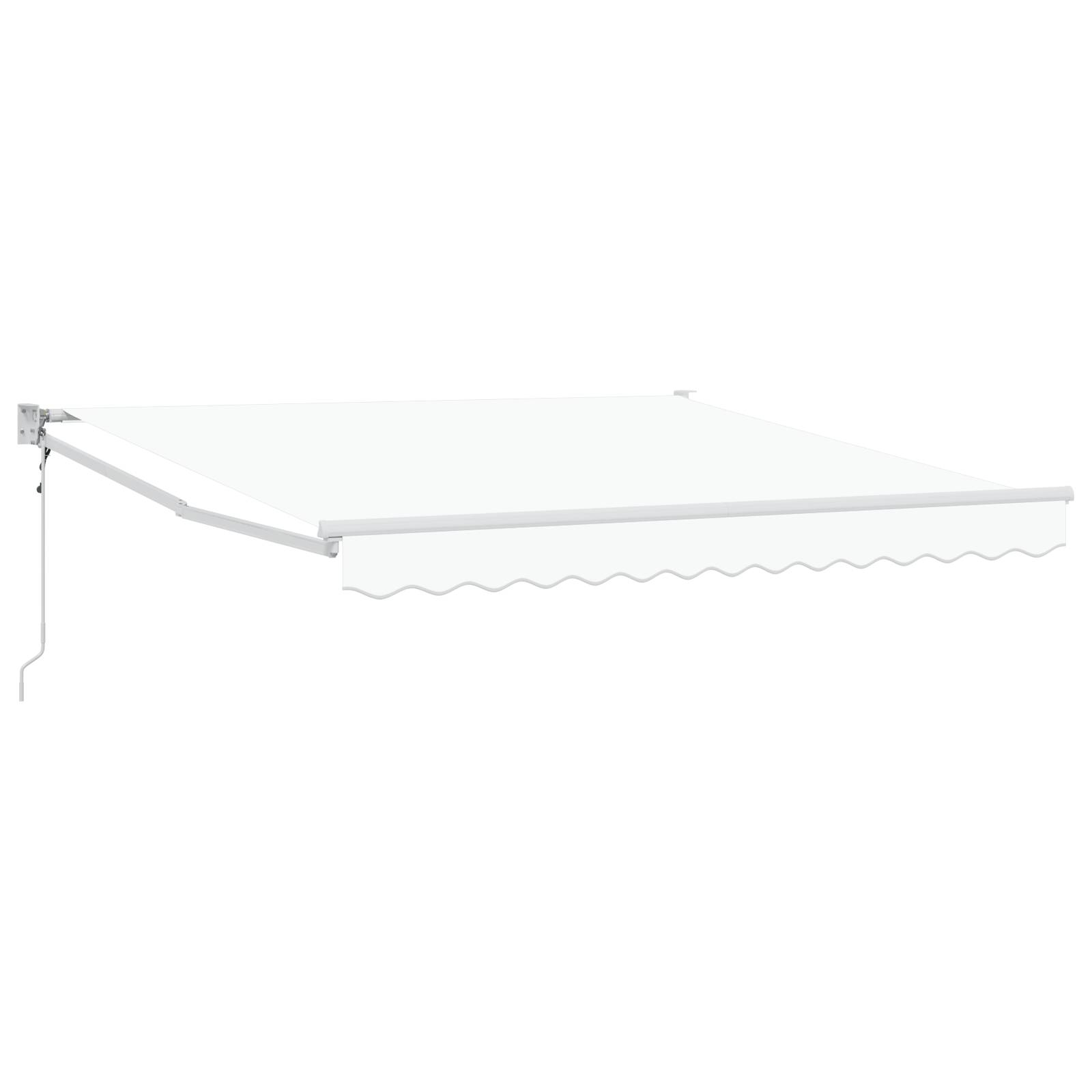 vidaXL automatische einziehbare Markise Weiß 350x250 cm