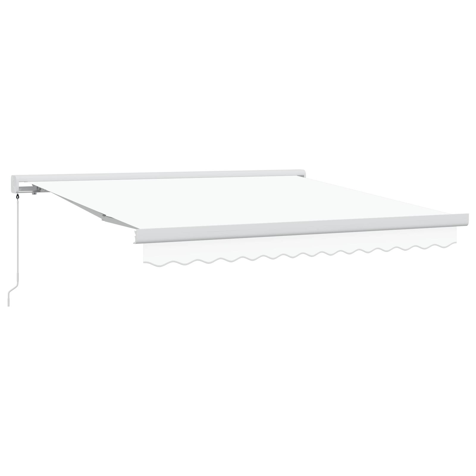 vidaXL Manuelle Ausziehbare Markise Weiß 300x250 cm