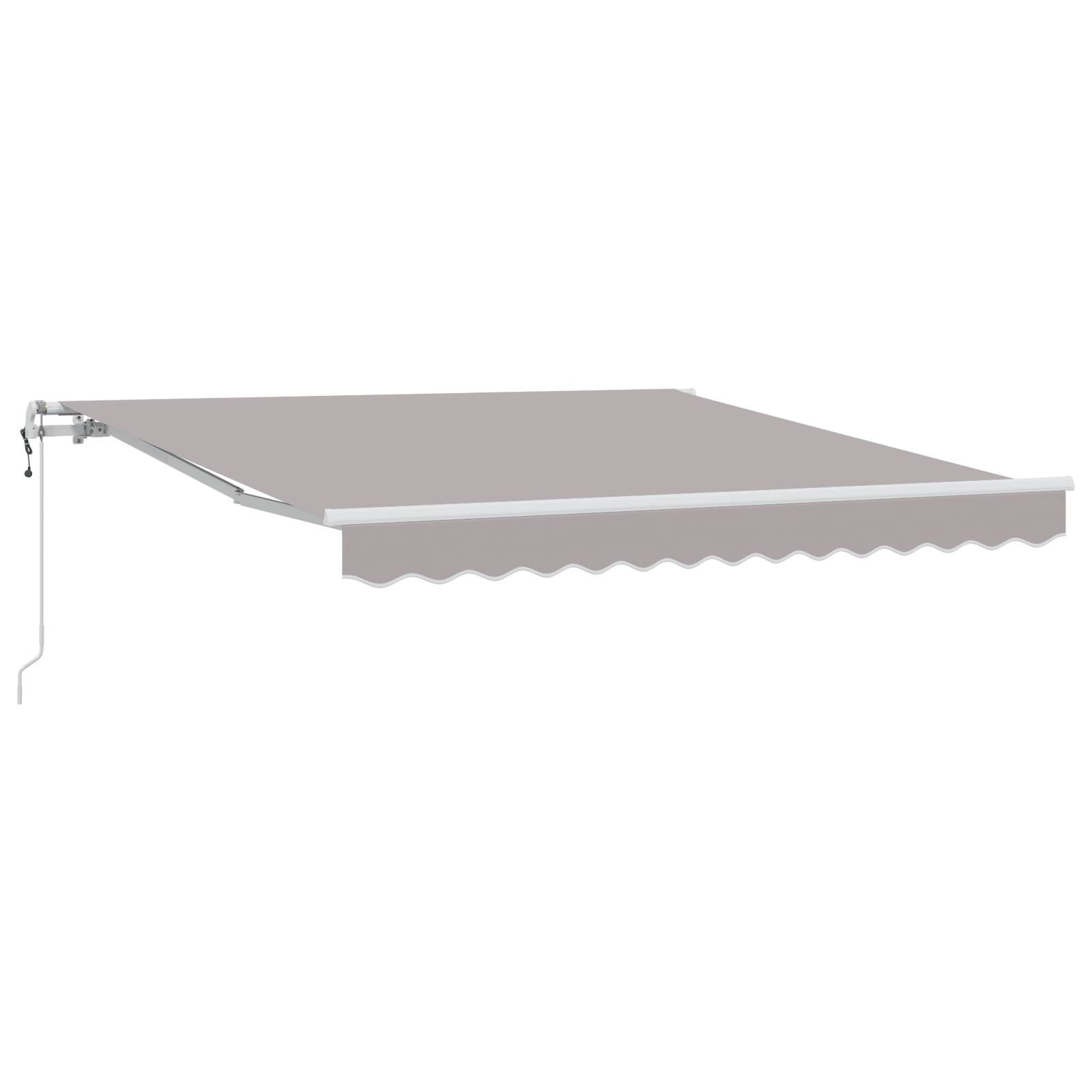 vidaXL automatische einziehbare Markise Hellgrau 300x250 cm