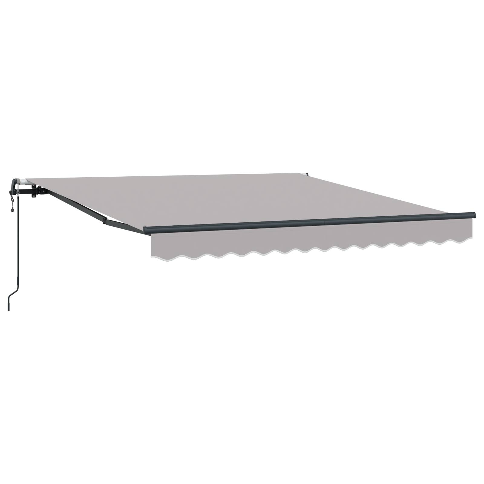 vidaXL Automatische Einziehbare Markise Hellgrau 300x250 cm