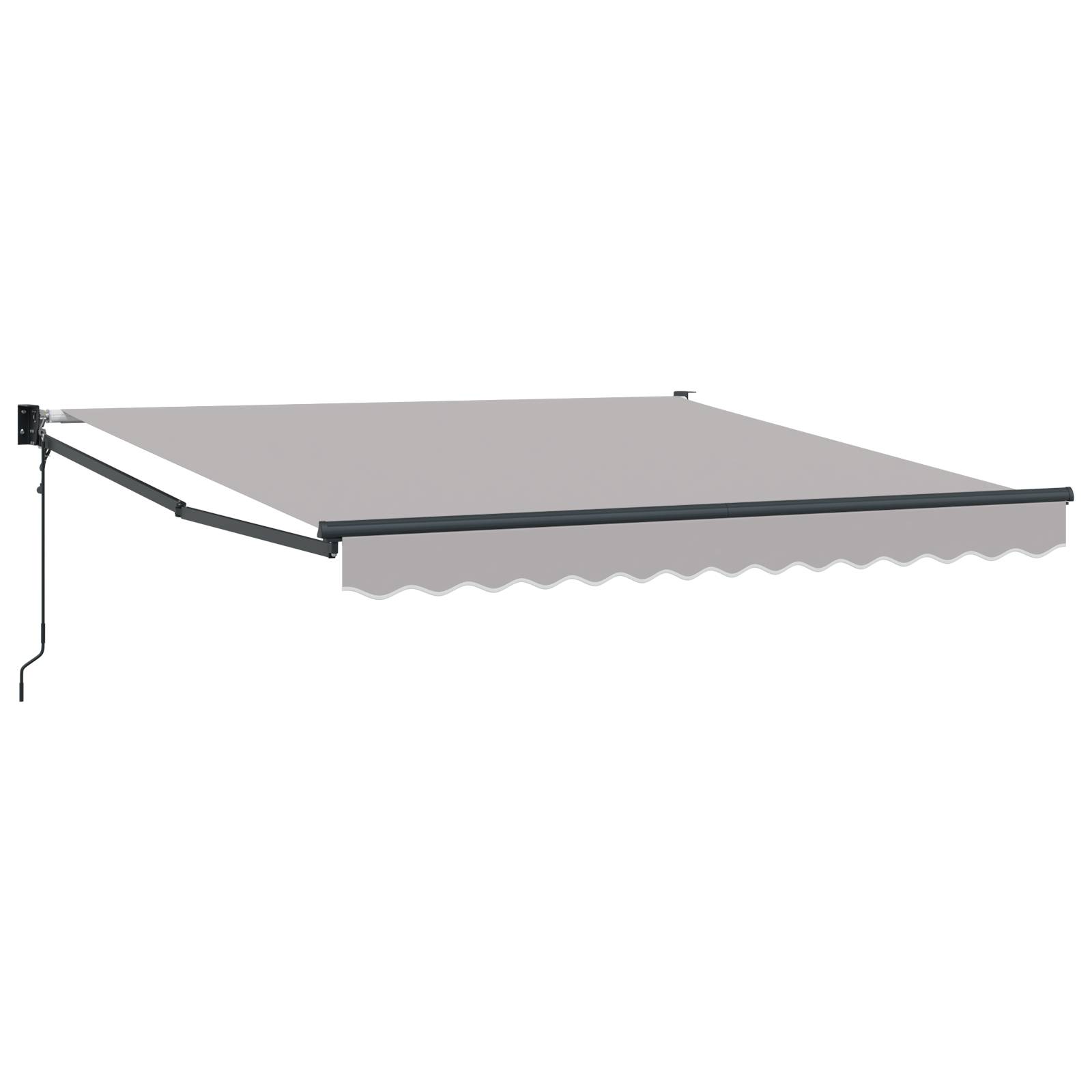 vidaXL Einziehmarkise Automatisch Hellgrau 300x250 cm