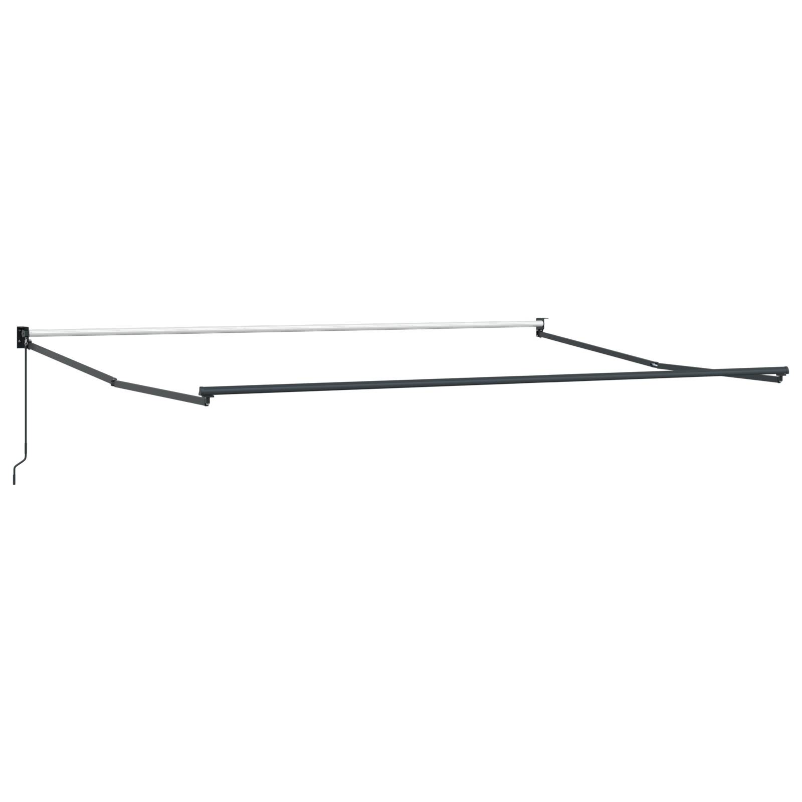 vidaXL manuelle einziehbare Markise Multicolor-Streifen 450x300 cm