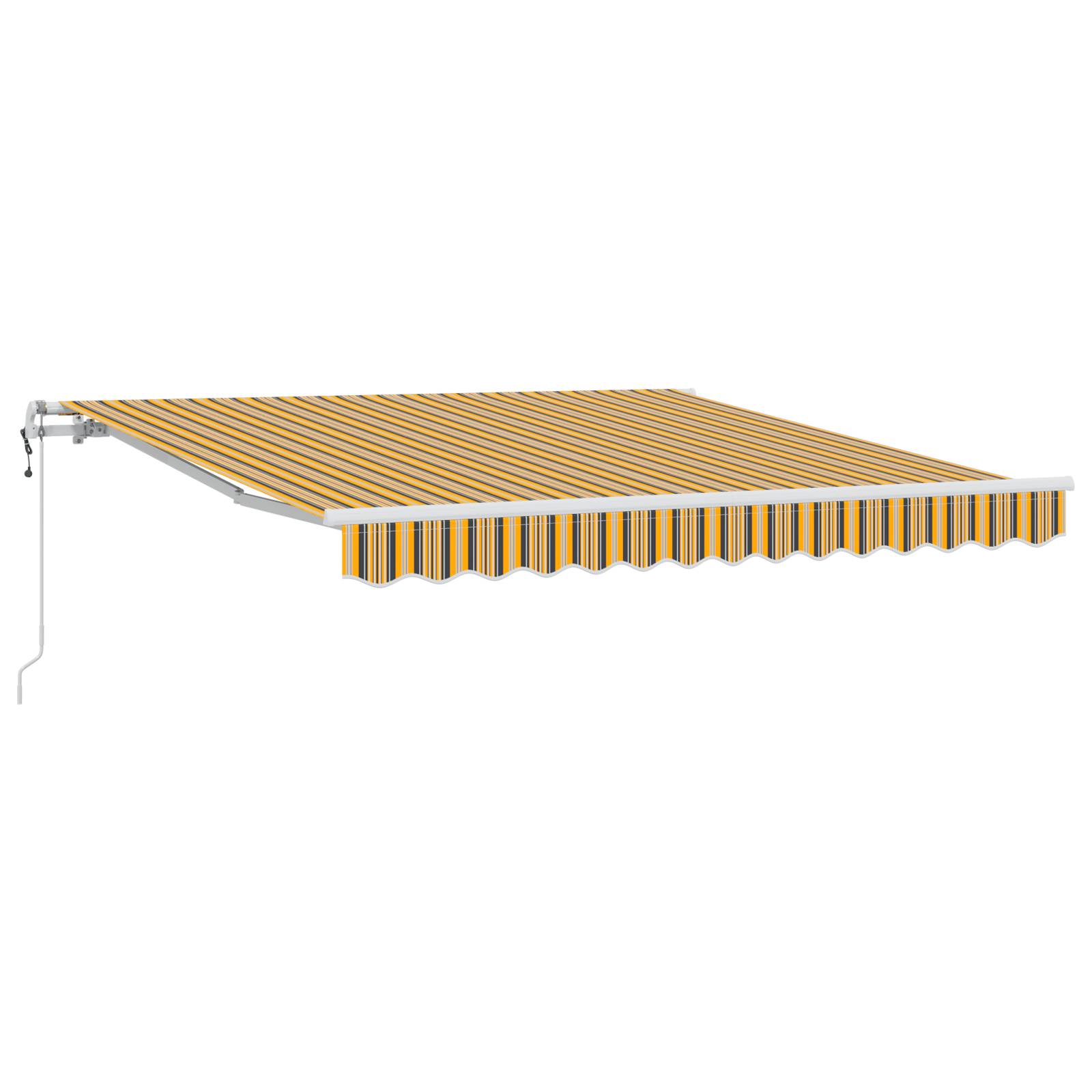 vidaXL Einziehbare Markise Mehrfarbig 300 x 250 cm Gewebe