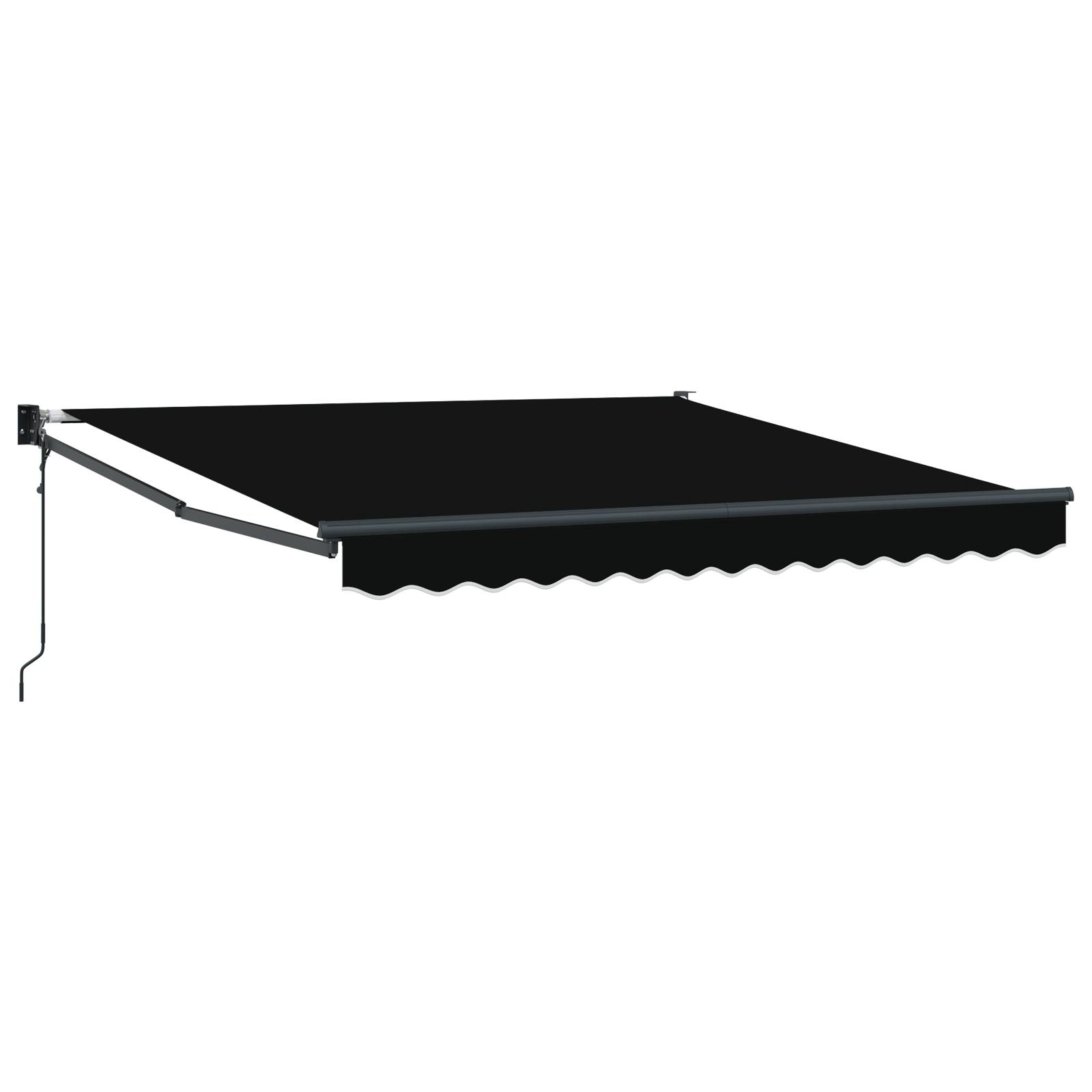 vidaXL Automatische Einziehbare Markise Schwarz 300x250 cm