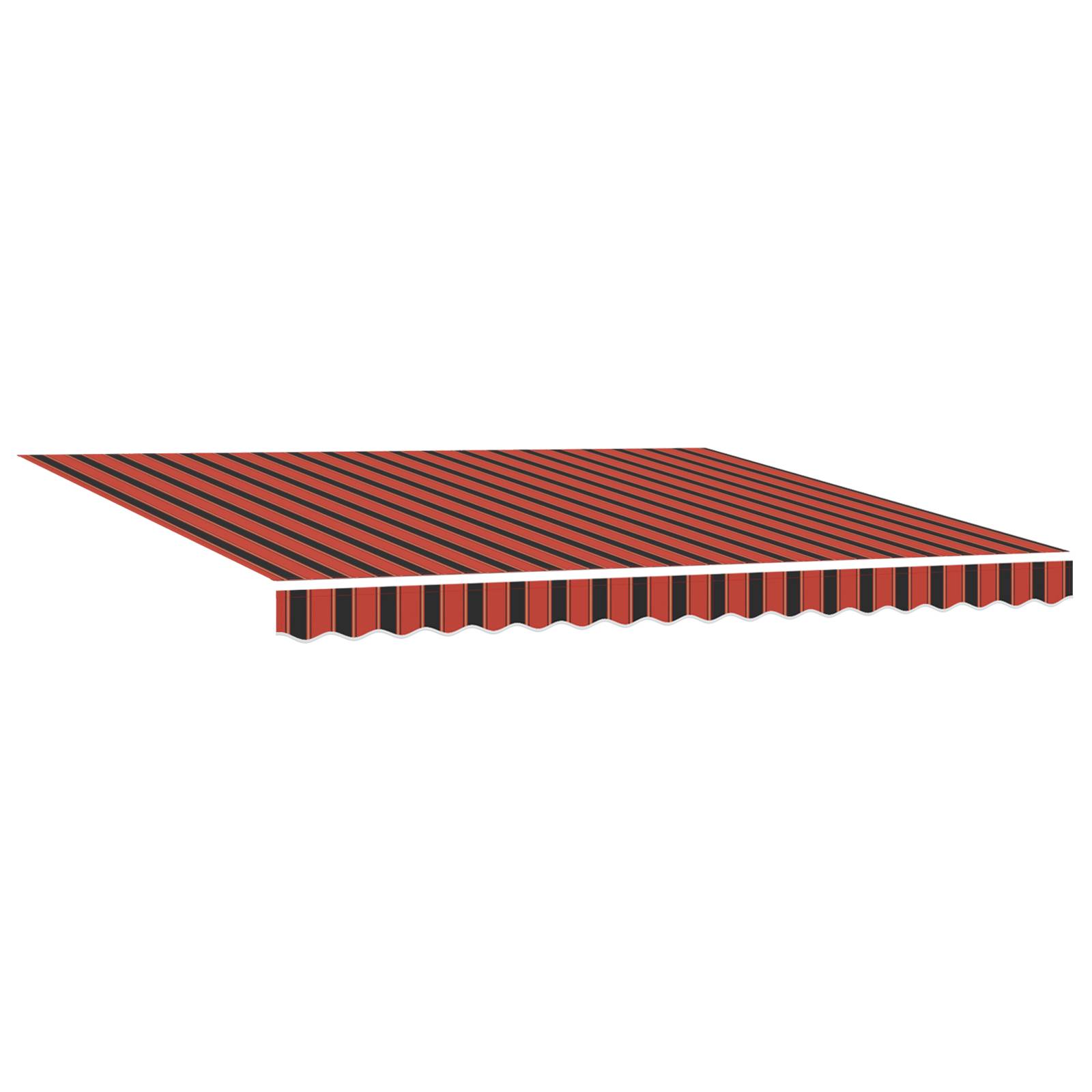 vidaXL Automatische Einziehbare Markise mit LED Orange und Braun 400x300 cm