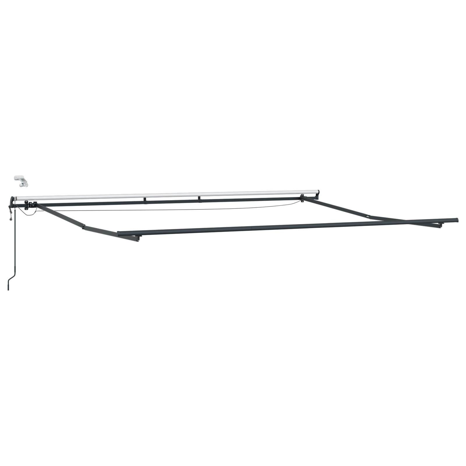vidaXL Automatische einziehbare Markise mit LED Gelb und Orange 500x350 cm