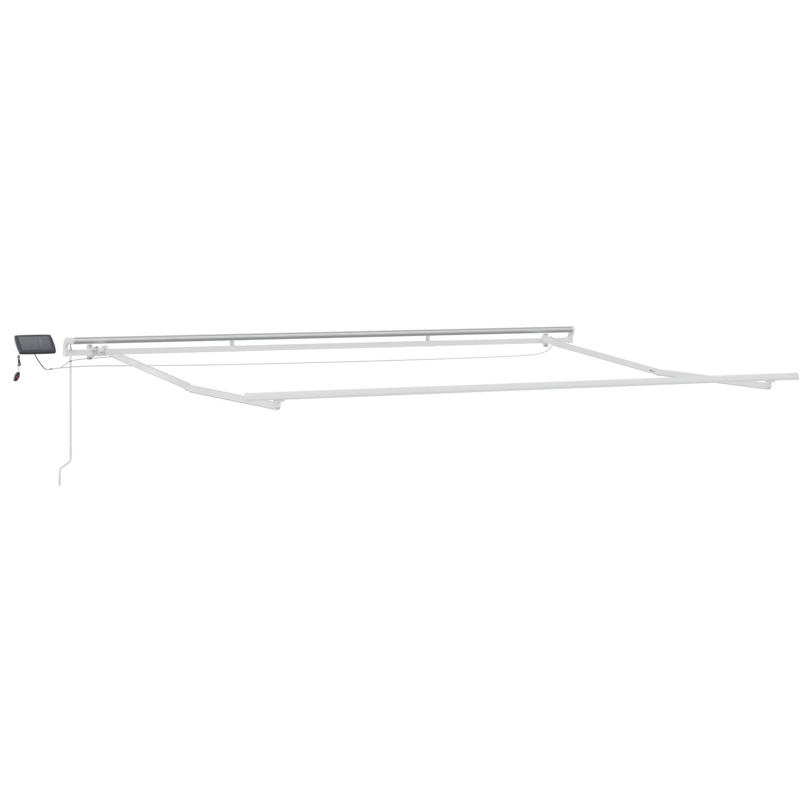 vidaXL Manuelle einziehbare Markise mit LED Mehrfarbenstreifen 450x300 cm