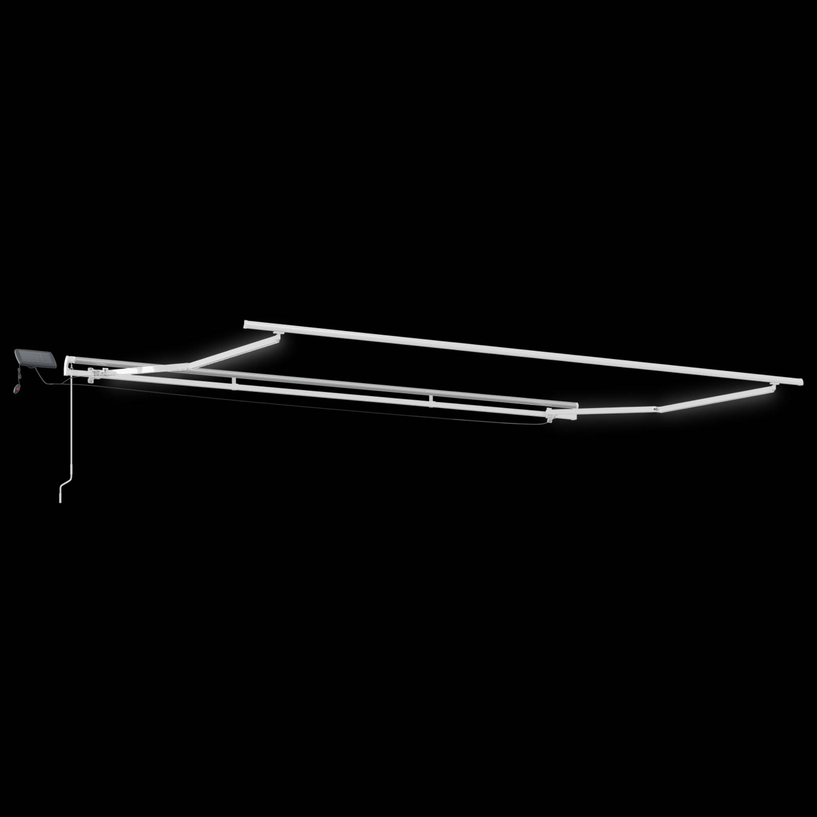 vidaXL Manuelle einziehbare Markise mit LED Mehrfarbenstreifen 450x300 cm