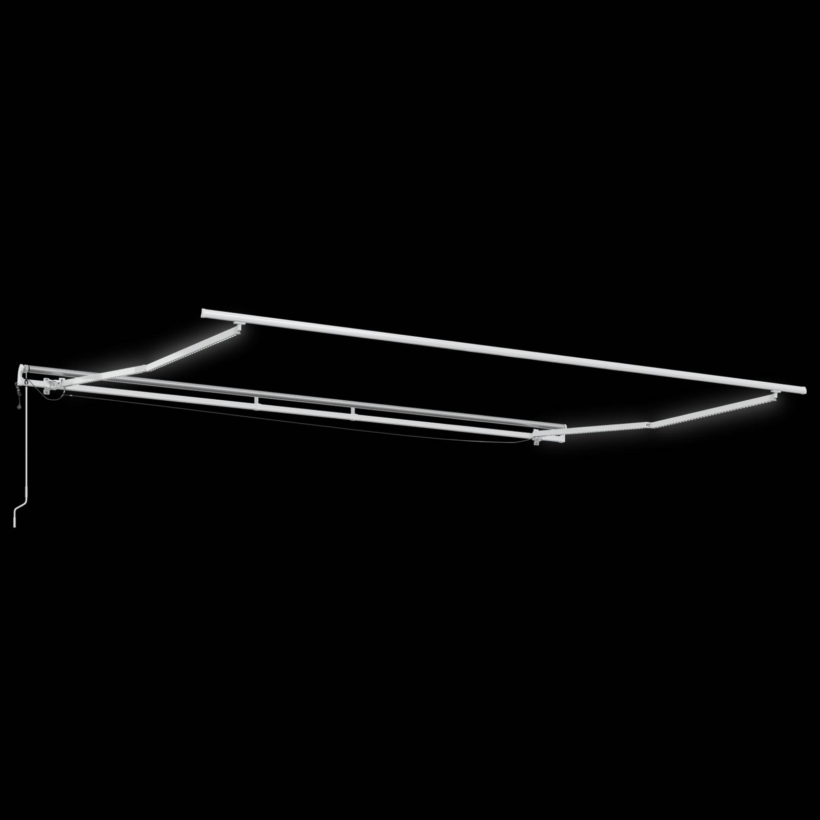 vidaXL Automatische einziehbare Markise mit LED Mehrfarbigen Streifen 400x300 cm