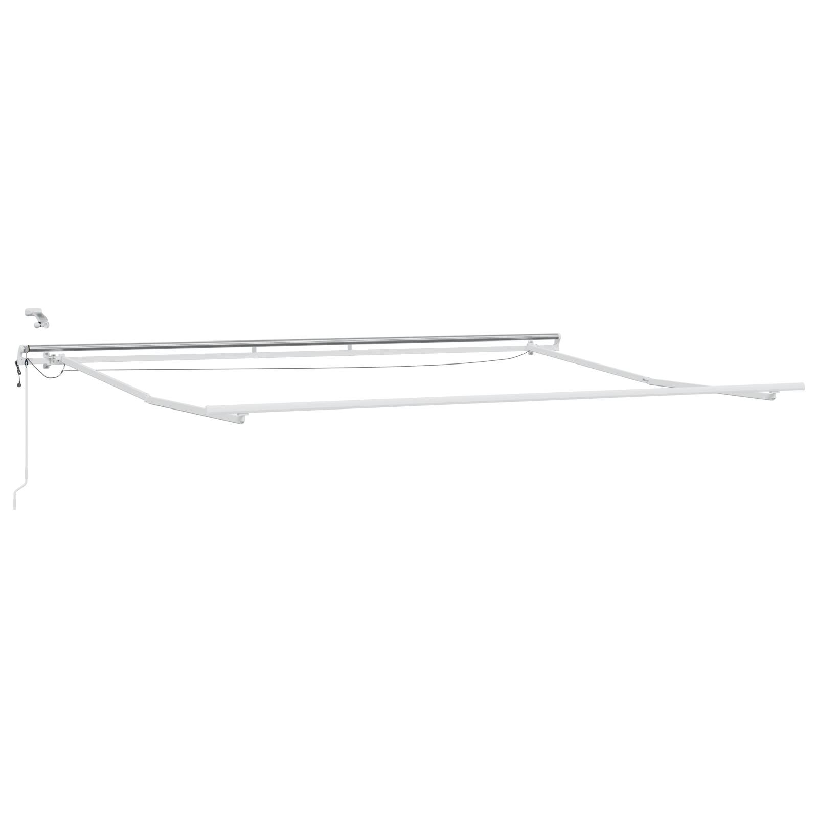 vidaXL automatische einziehbare Markise mit LED Weiß 400x300 cm