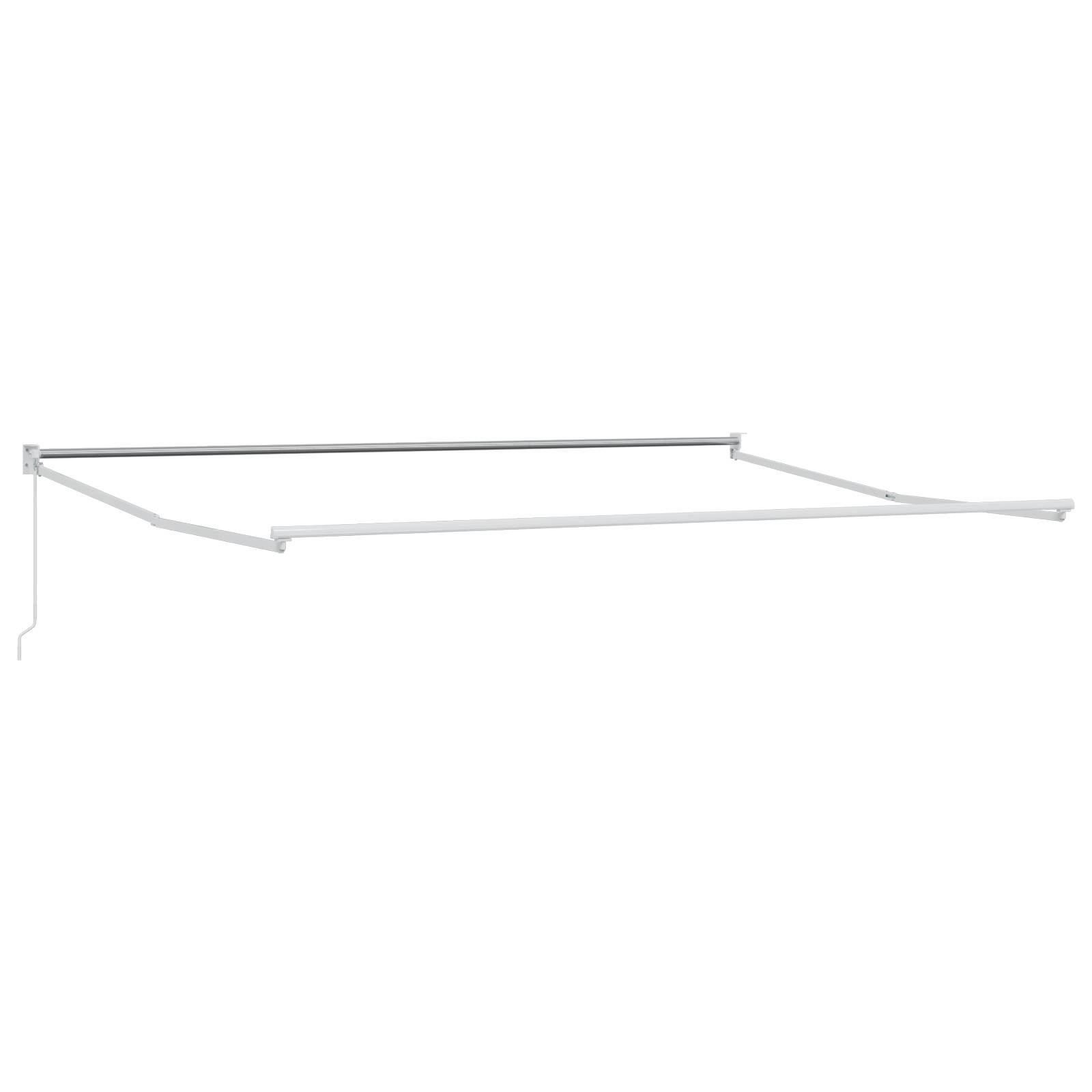 vidaXL manuelle einziehbare Markise mit mehrfarbigem Streifen 400x300 cm
