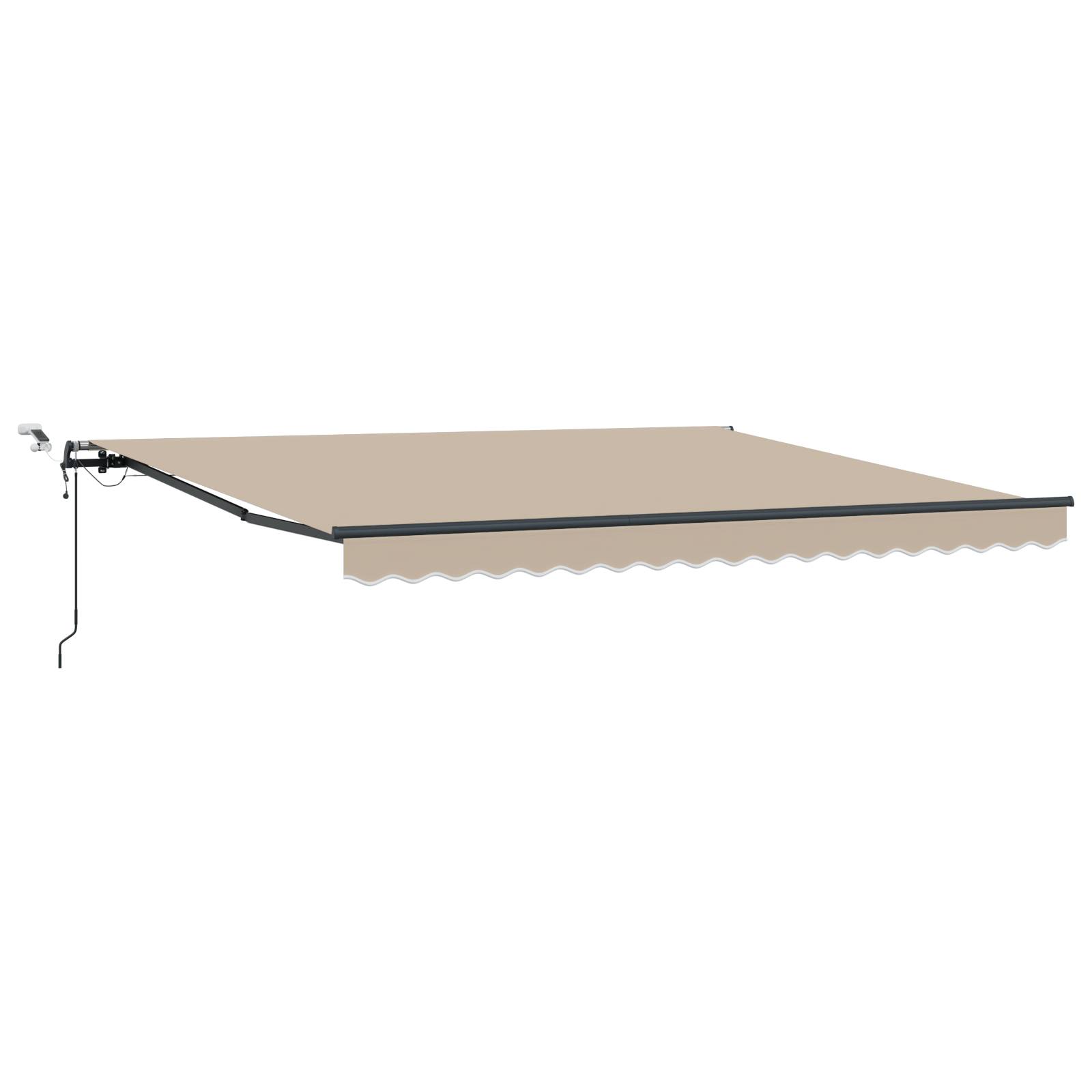 vidaXL Automatische einziehbare Markise mit LED Beige 400x300 cm