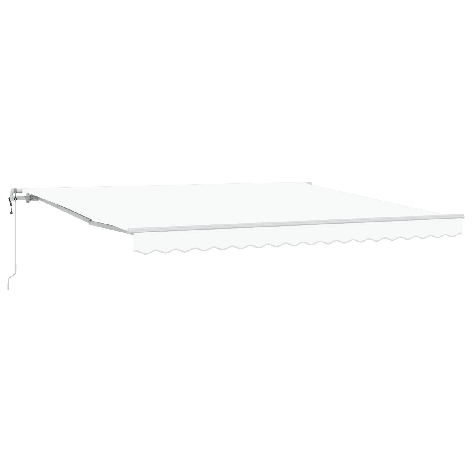vidaXL Automatische Einziehbare Markise Weiß 400x300 cm