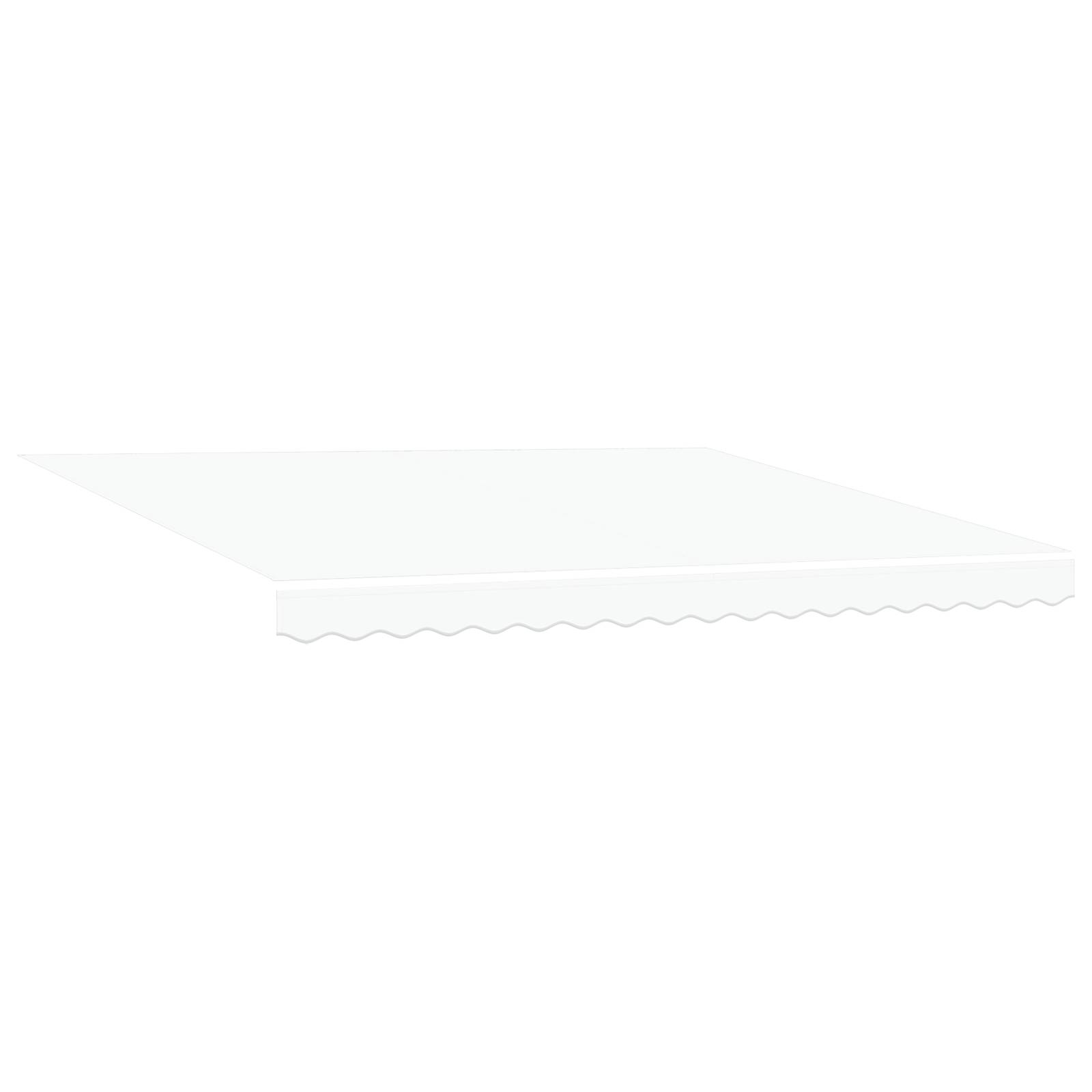 vidaXL manuelle einziehbare Markise mit LED Weiß 400x300 cm