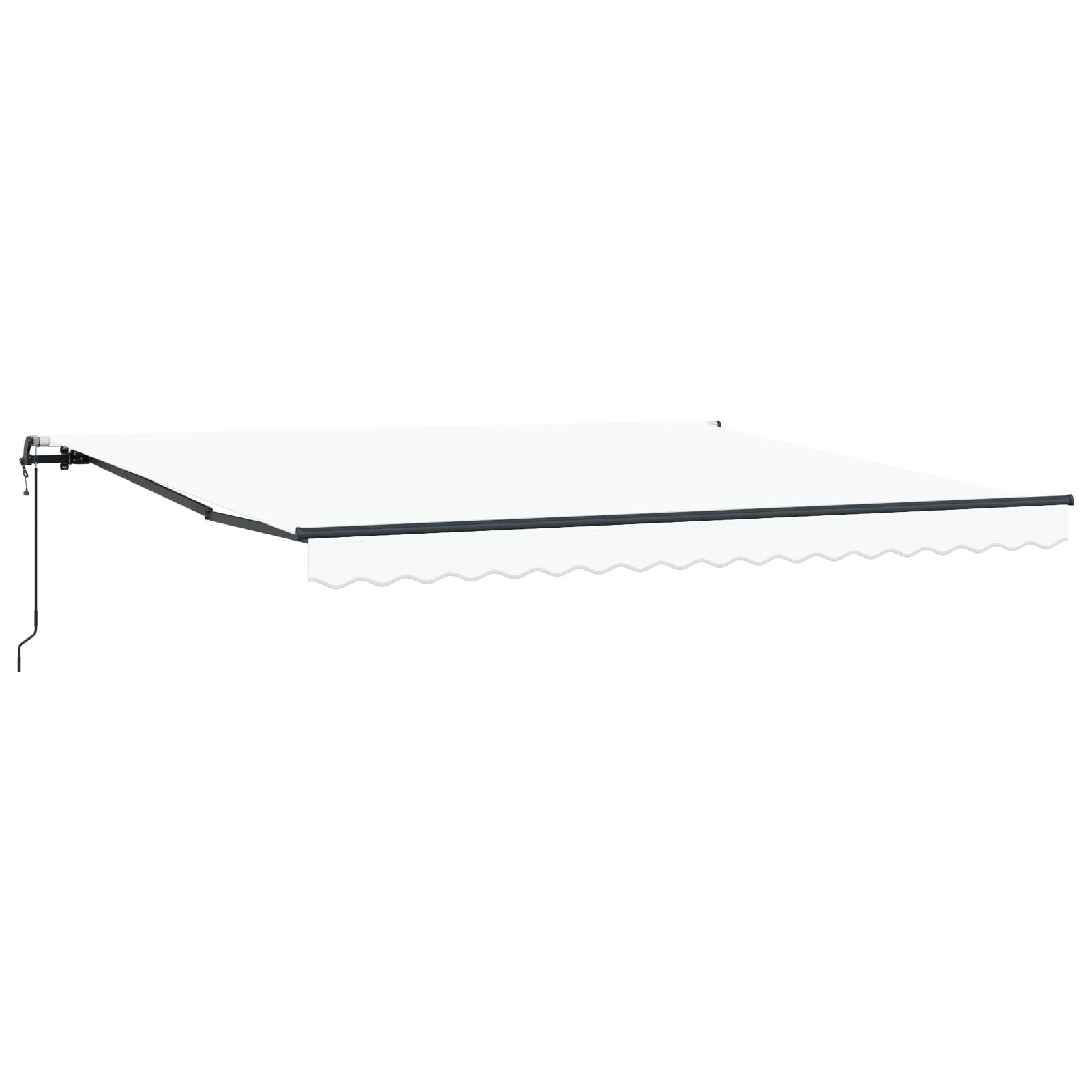 vidaXL Automatische Einziehbare Markise Weiß 400x300 cm