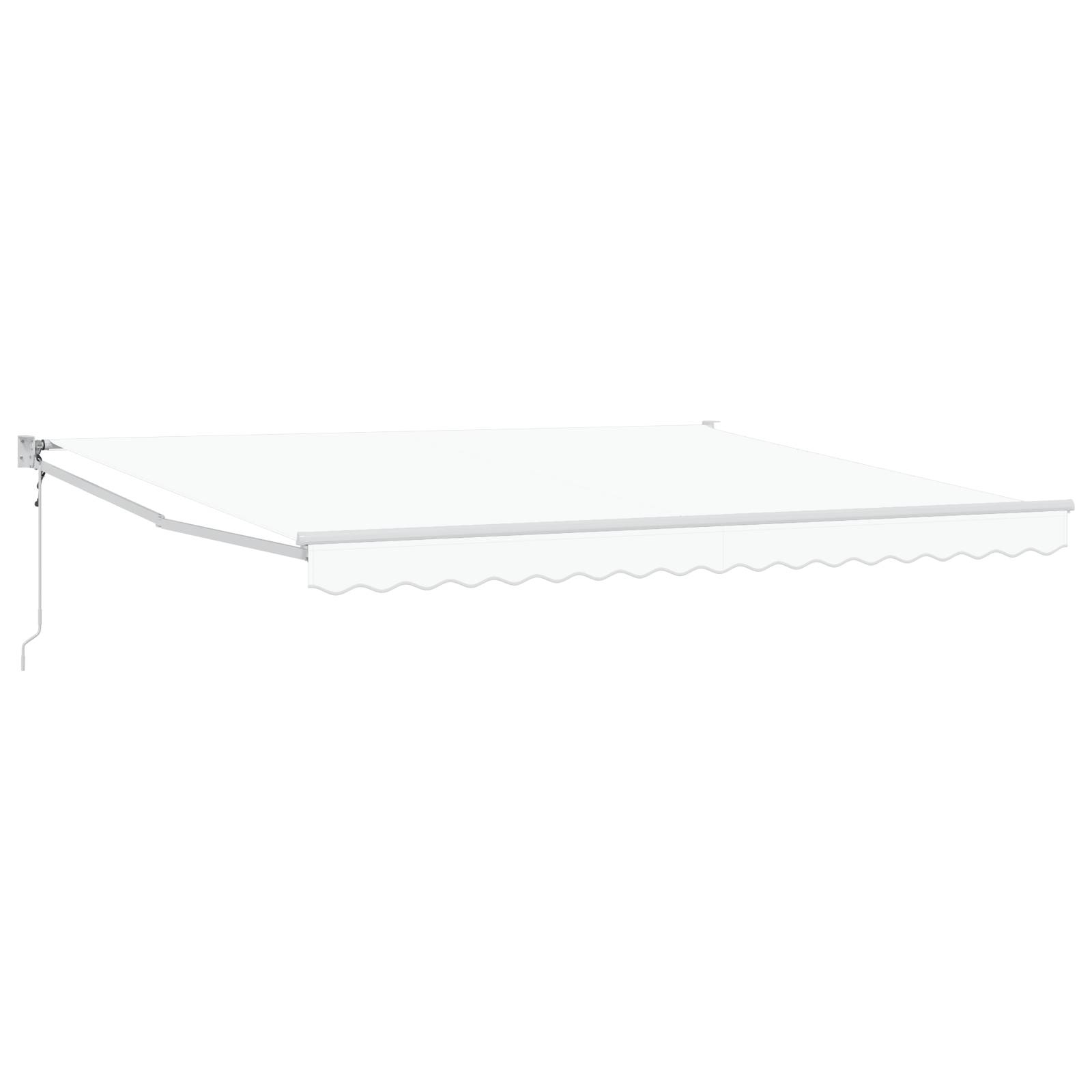 vidaXL Automatische Einziehbare Markise Weiß 400x300 cm