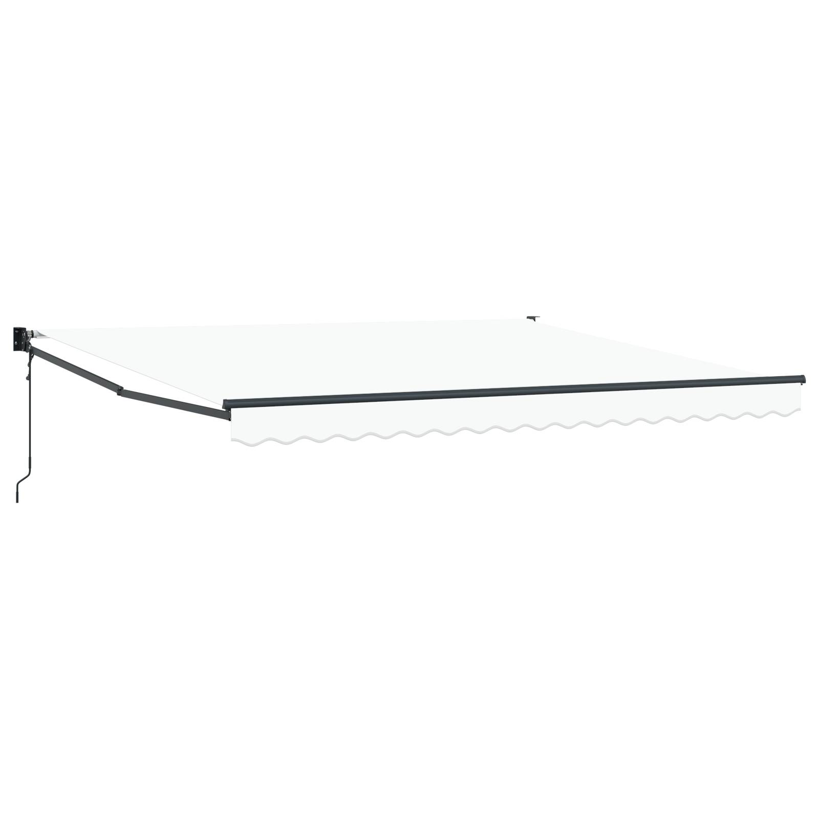 vidaXL automatische einziehbare Markise Weiß 400x300 cm