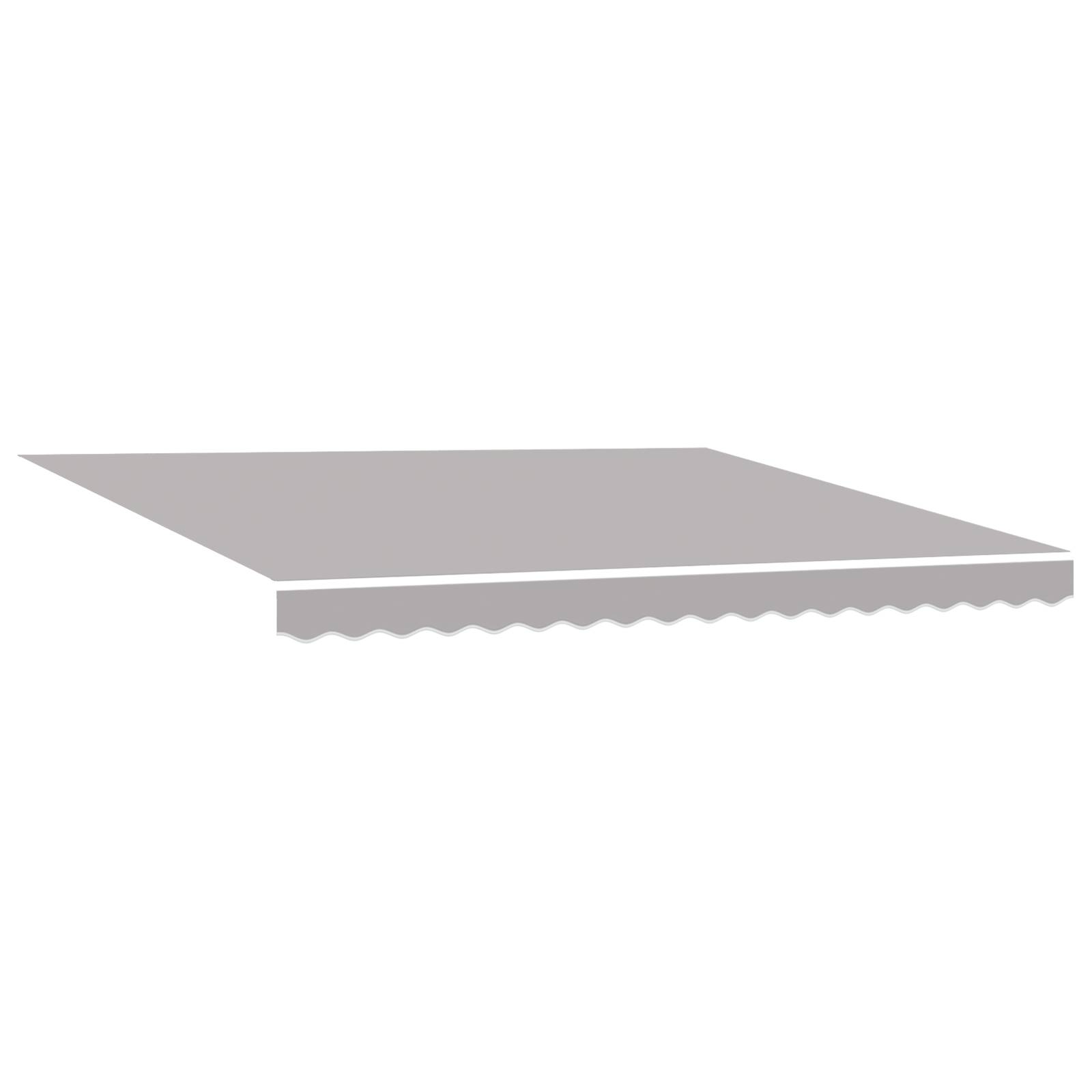 vidaXL Automatische Einziehbare Markise mit LED Hellgrau 400x350 cm