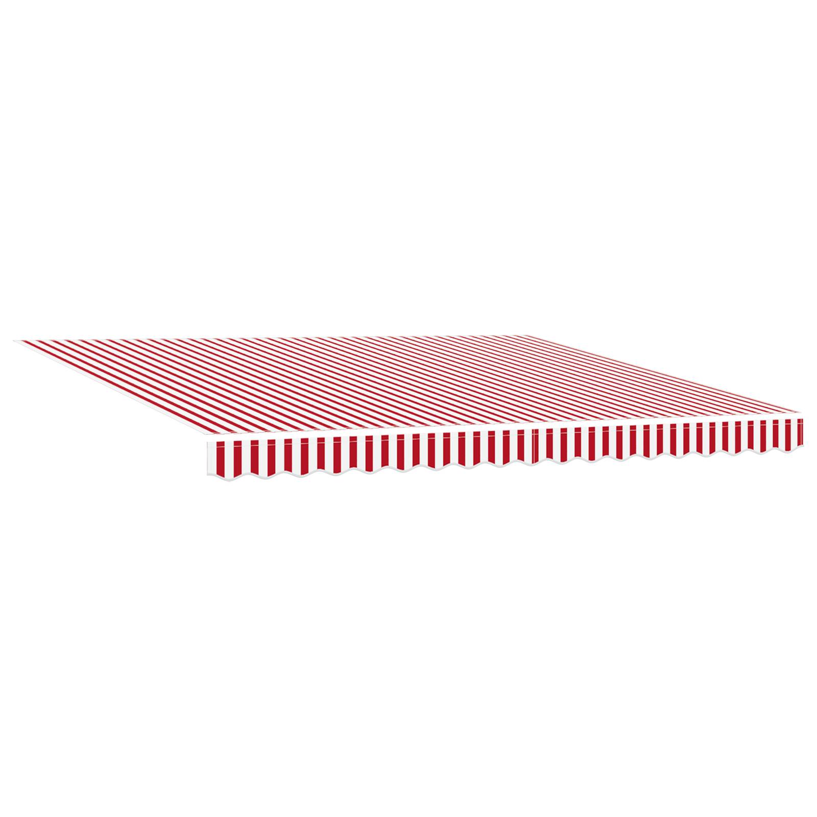 vidaXL Automatische einziehbare Markise mit LED Rot- und Weiß-Streifen 400 x 350 cm
