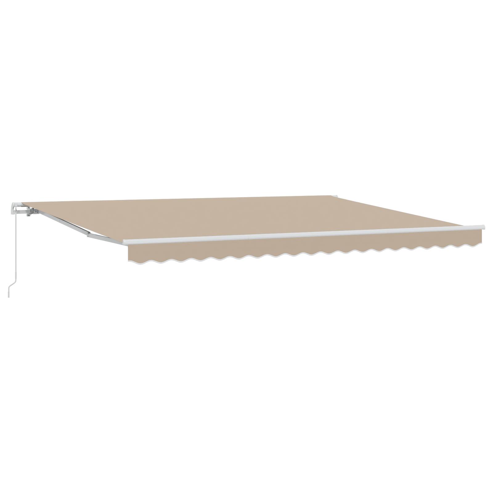 vidaXL Manuelle Einziehbare Markise Beige 450x300 cm