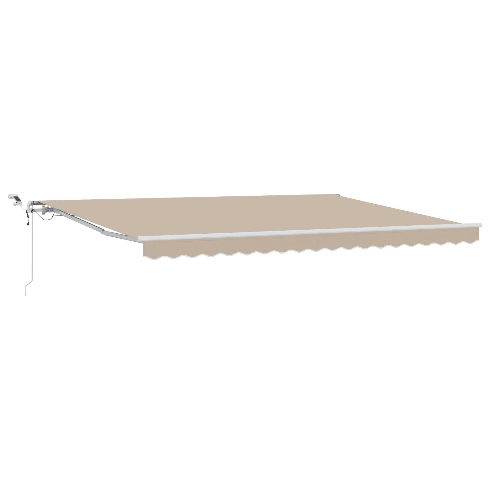 vidaXL Automatische Einziehbare Markise mit LED Beige 450x300 cm