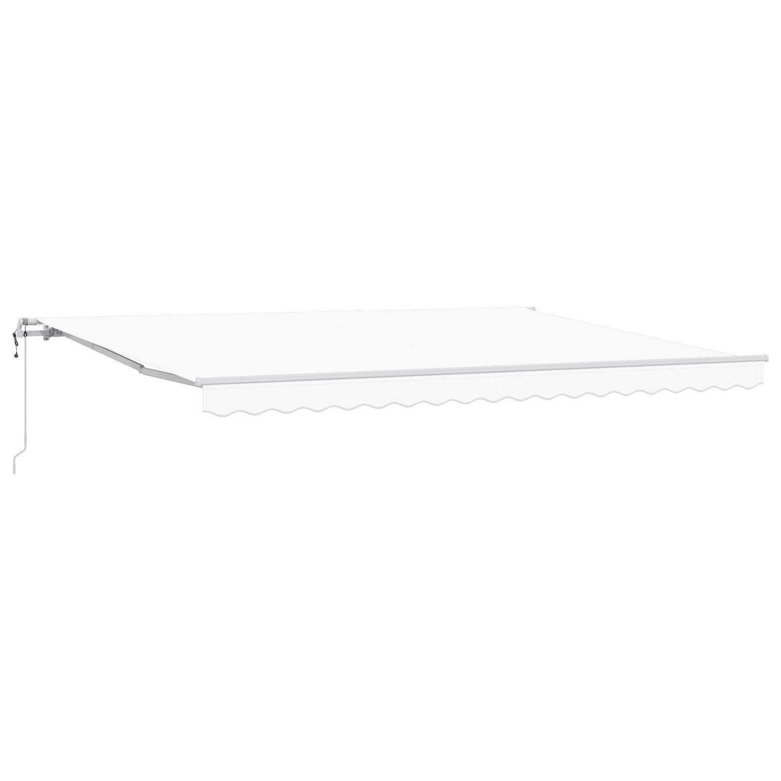 vidaXL Automatische Einziehbare Markise Weiß 450x300 cm