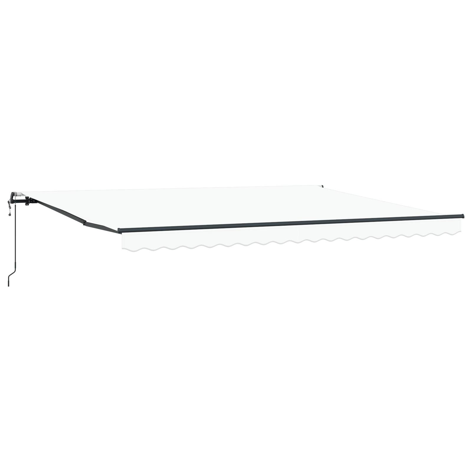 vidaXL Automatische Einziehbare Markise Weiß 450x350 cm