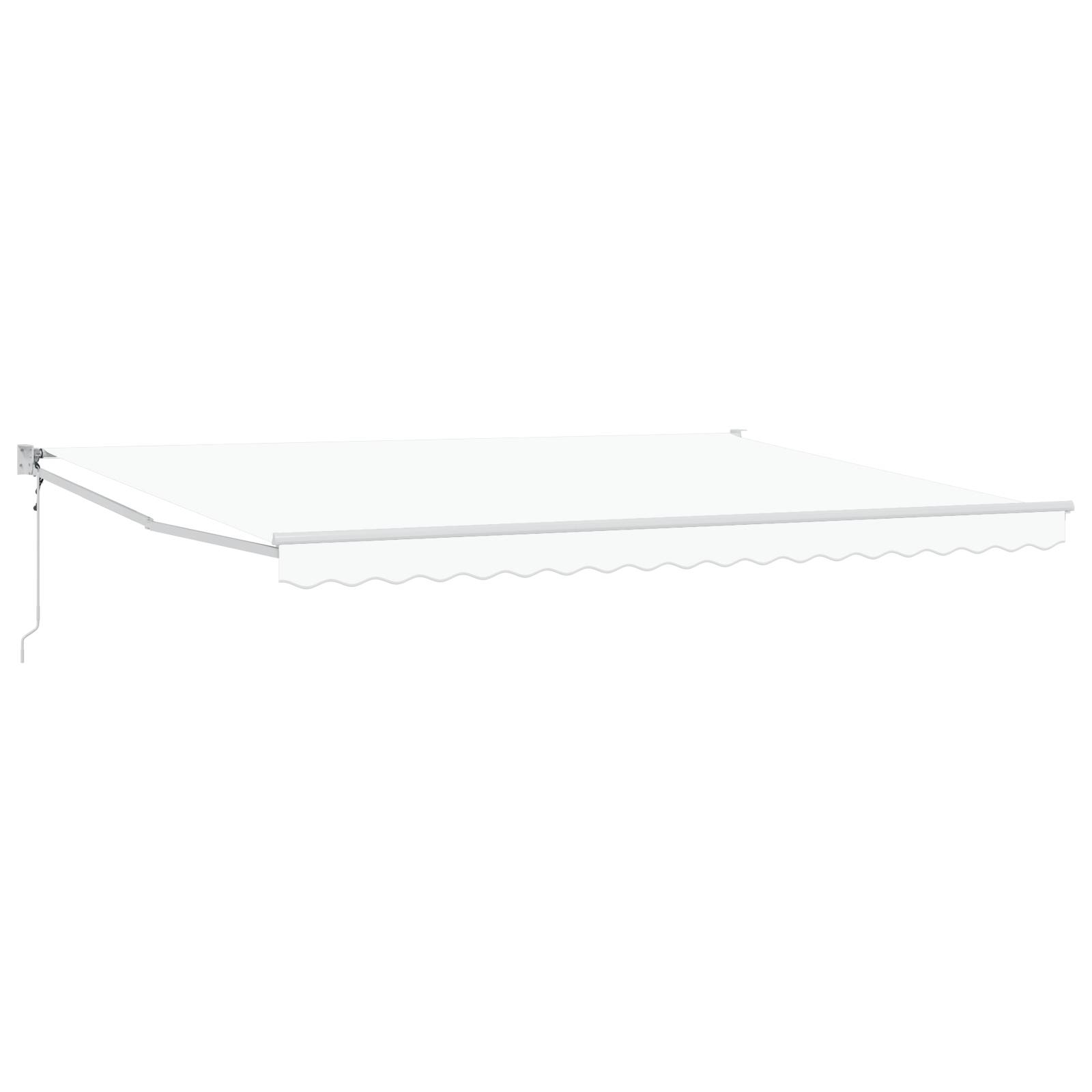 vidaXL Einziehmarkise Automatisch Weiß 450x300 cm