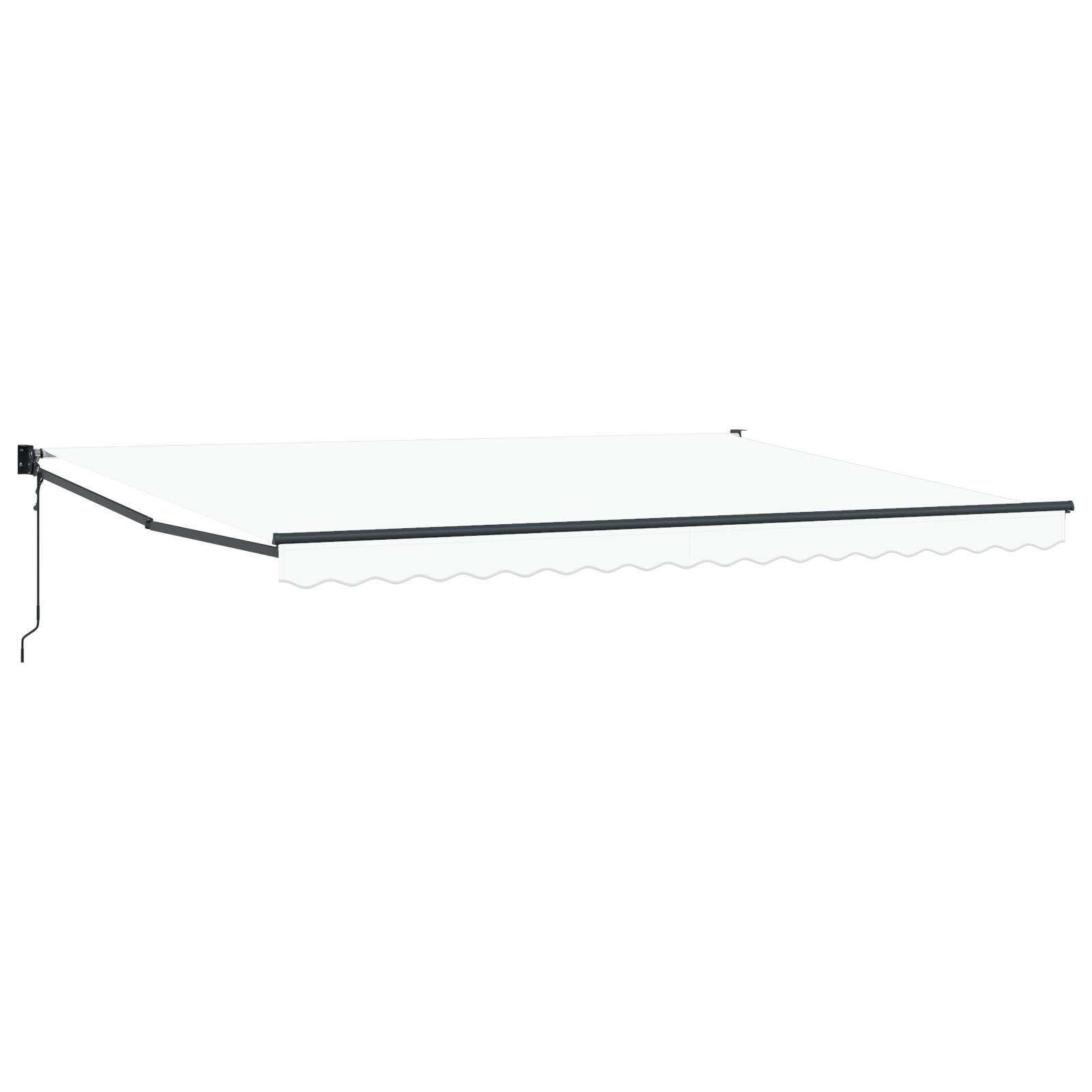 vidaXL automatische einziehbare Markise Weiß 450x300 cm