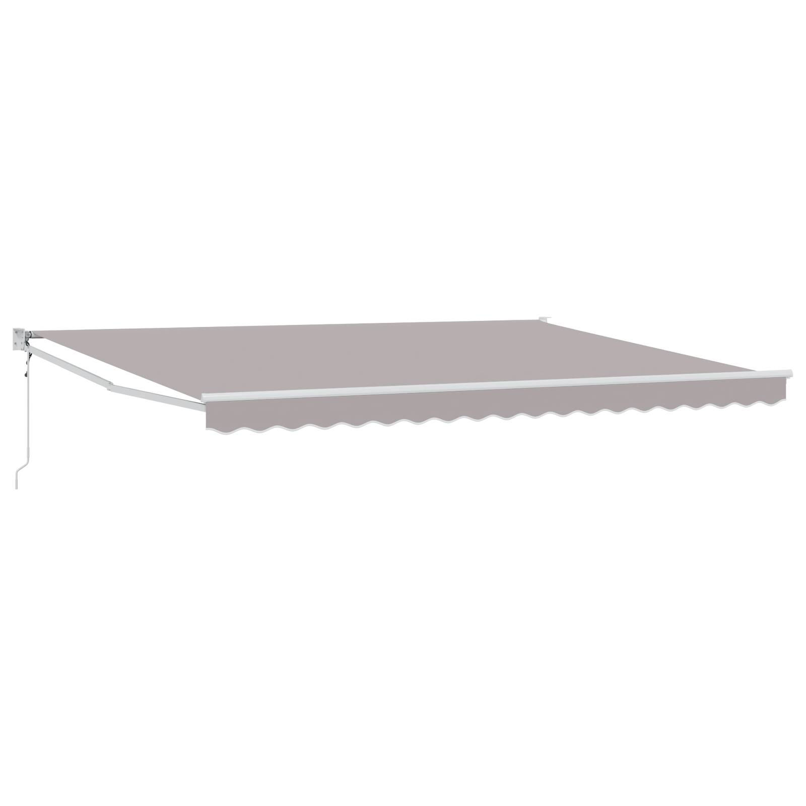 vidaXL automatische einziehbare Markise Hellgrau 450x300 cm