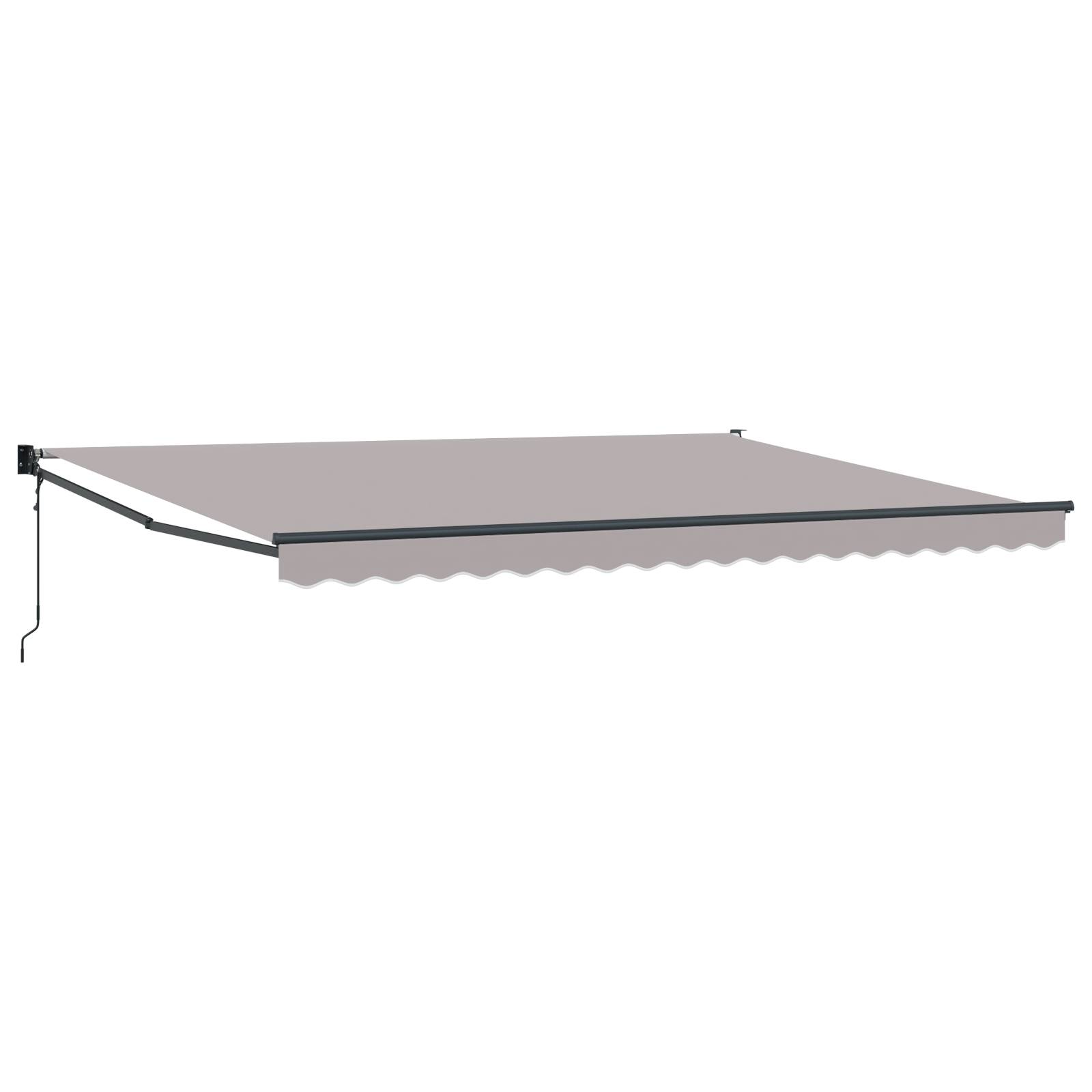 vidaXL Automatische Einziehbare Markise Hellgrau 450x300 cm