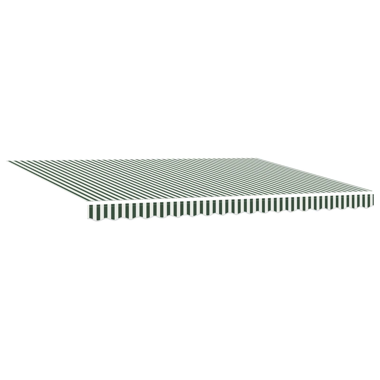 vidaXL Automatische einziehbare Markise in Grün und Weiß 450x350 cm