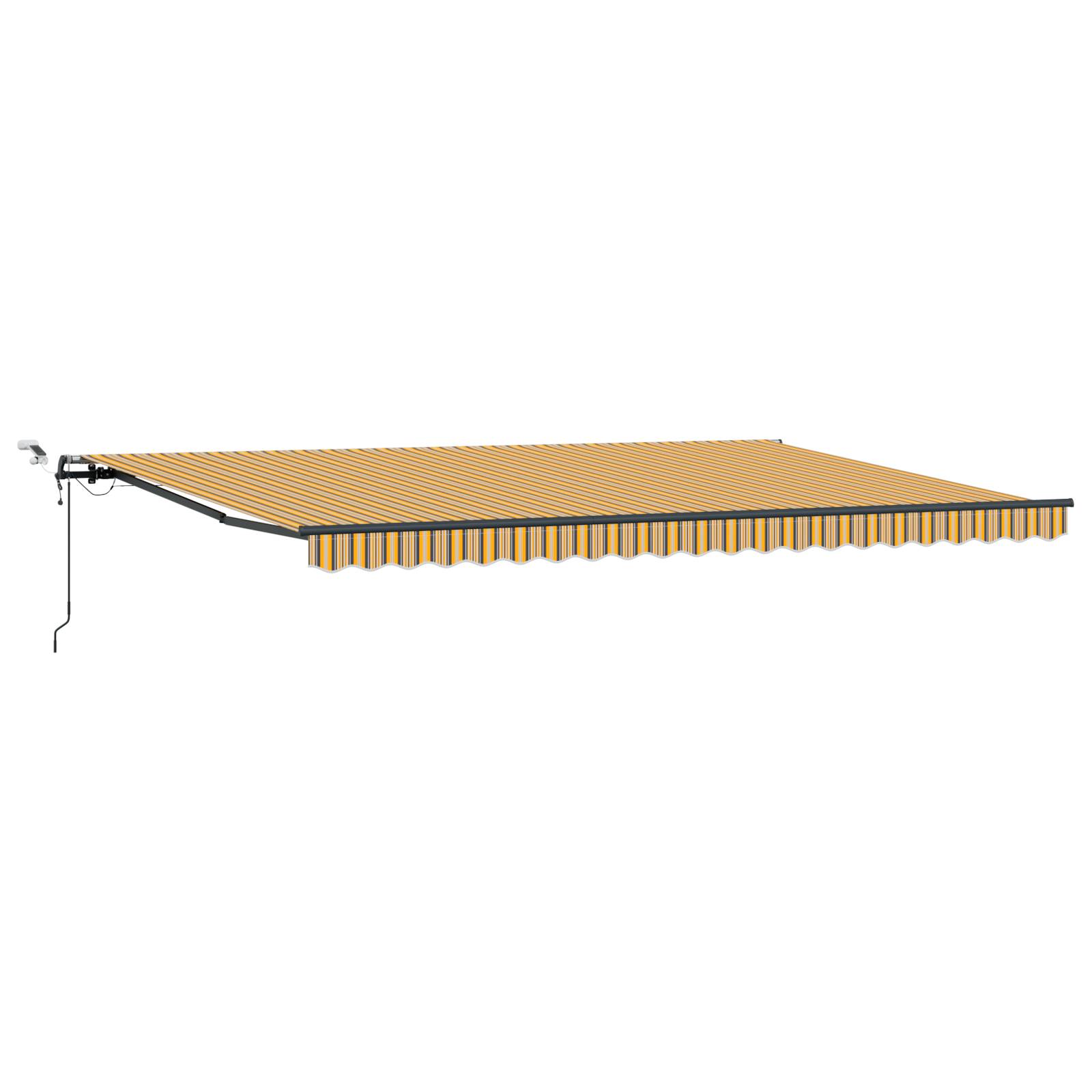 vidaXL Automatische Einziehbare Markise mit LED Mehrfarben-Streifen 500x300 cm