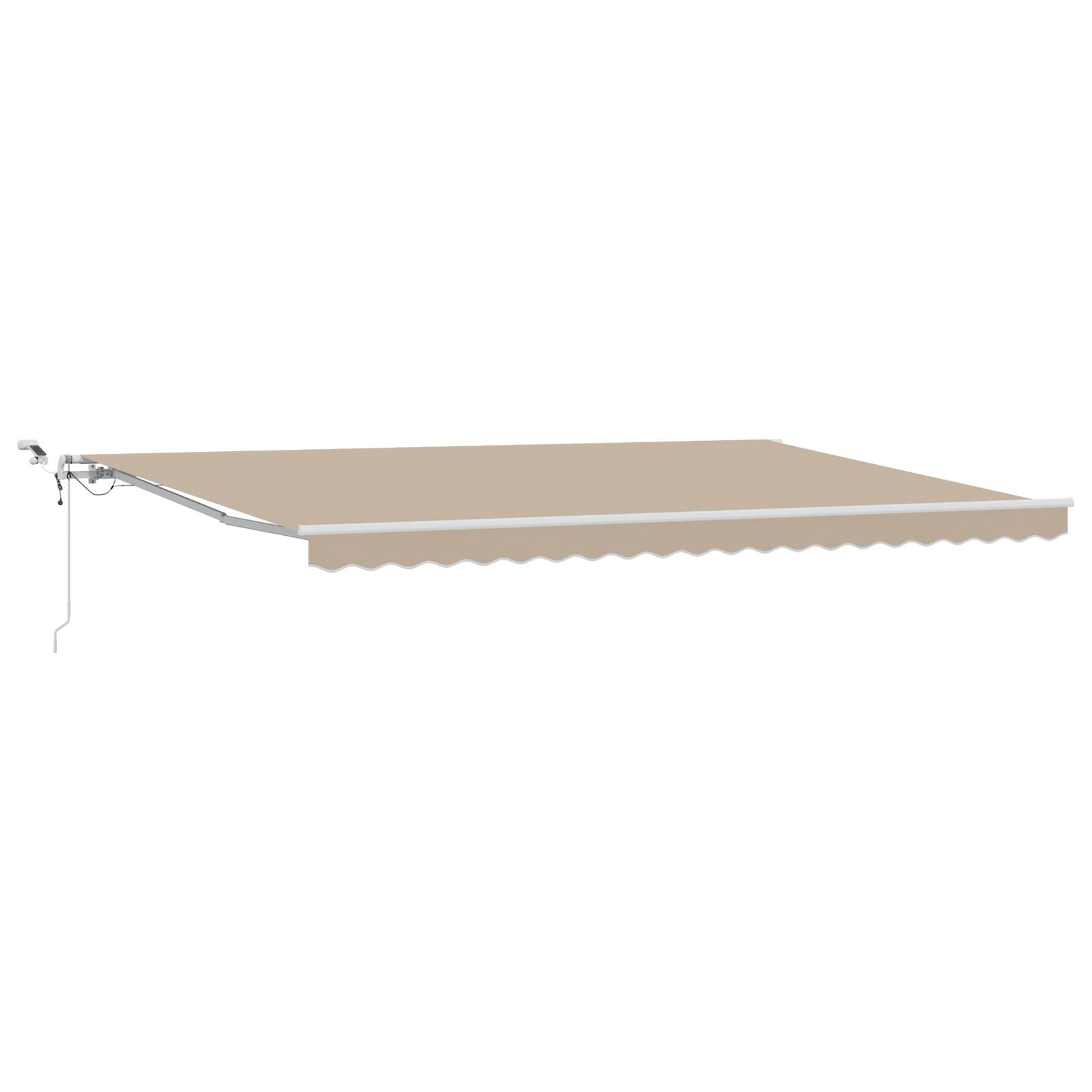 vidaXL Automatische einziehbare Markise mit LED Beige 500x300 cm
