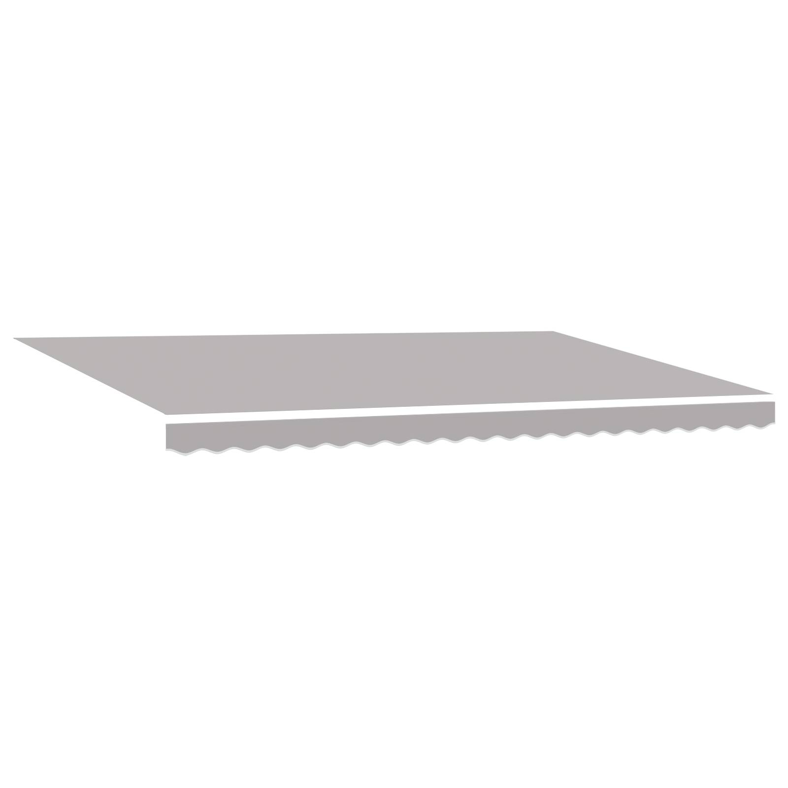 vidaXL Automatische Einziehbare Markise Hellgrau 500x300 cm