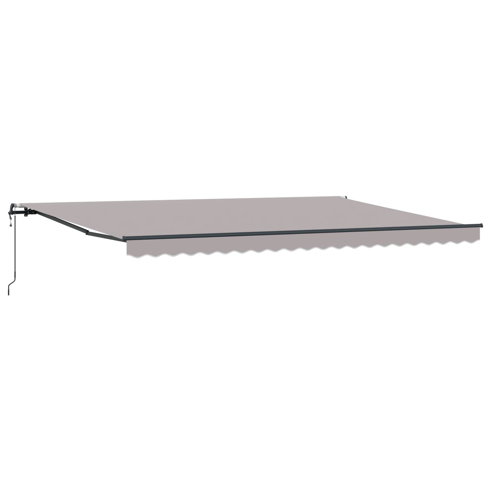 vidaXL Automatische Einziehbare Markise Hellgrau 500x350 cm