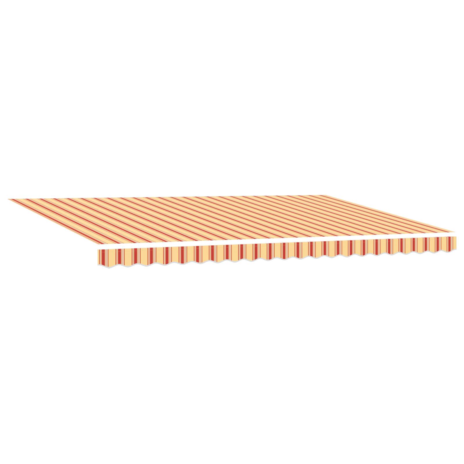 vidaXL Automatische einziehbare Markise mit LED Gelb und Orange 500x350 cm