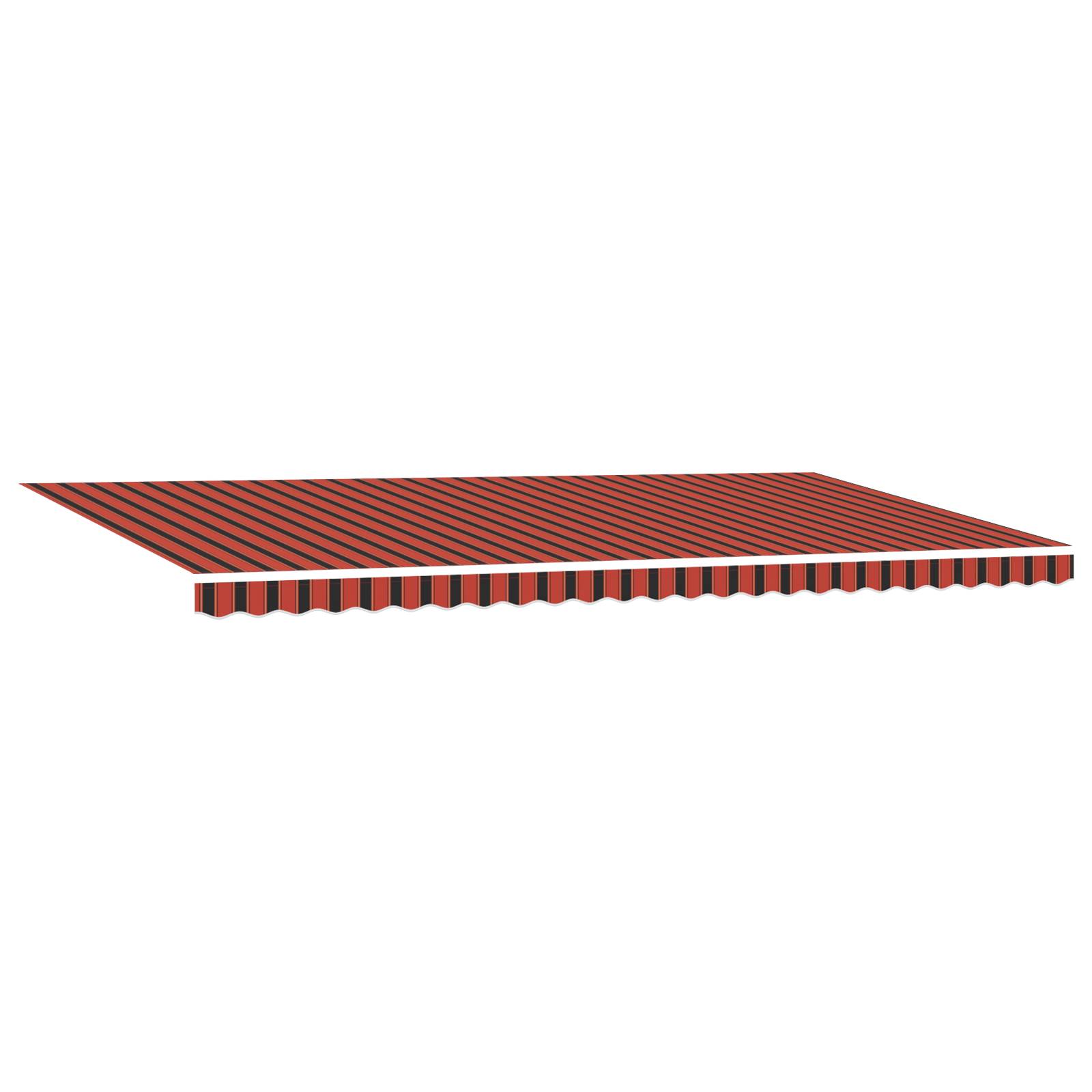vidaXL Automatische Einziehbare Markise Orange und Braun 600x350 cm