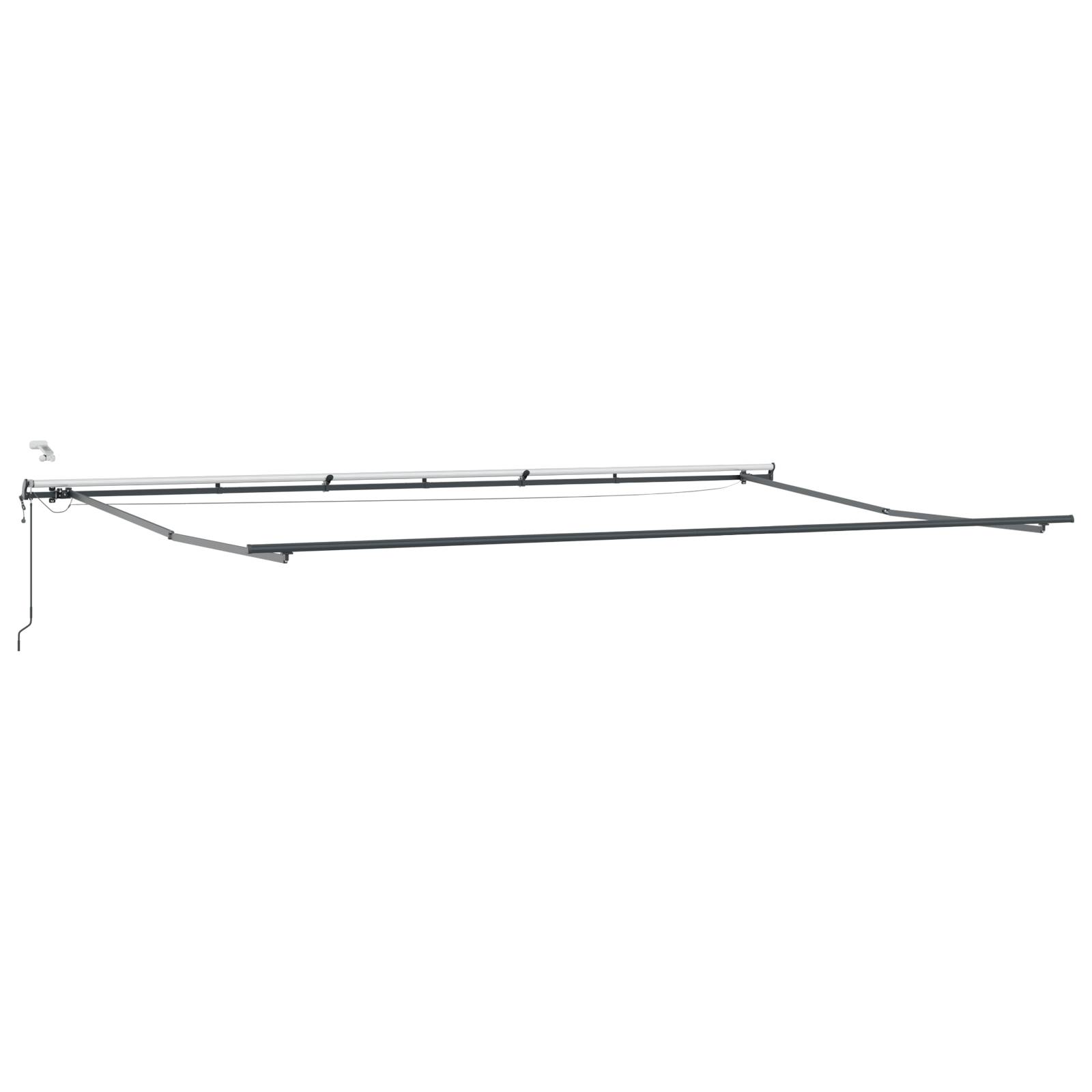 vidaXL automatische einziehbare Markise mit LED in Gelb und Orange 600x300 cm